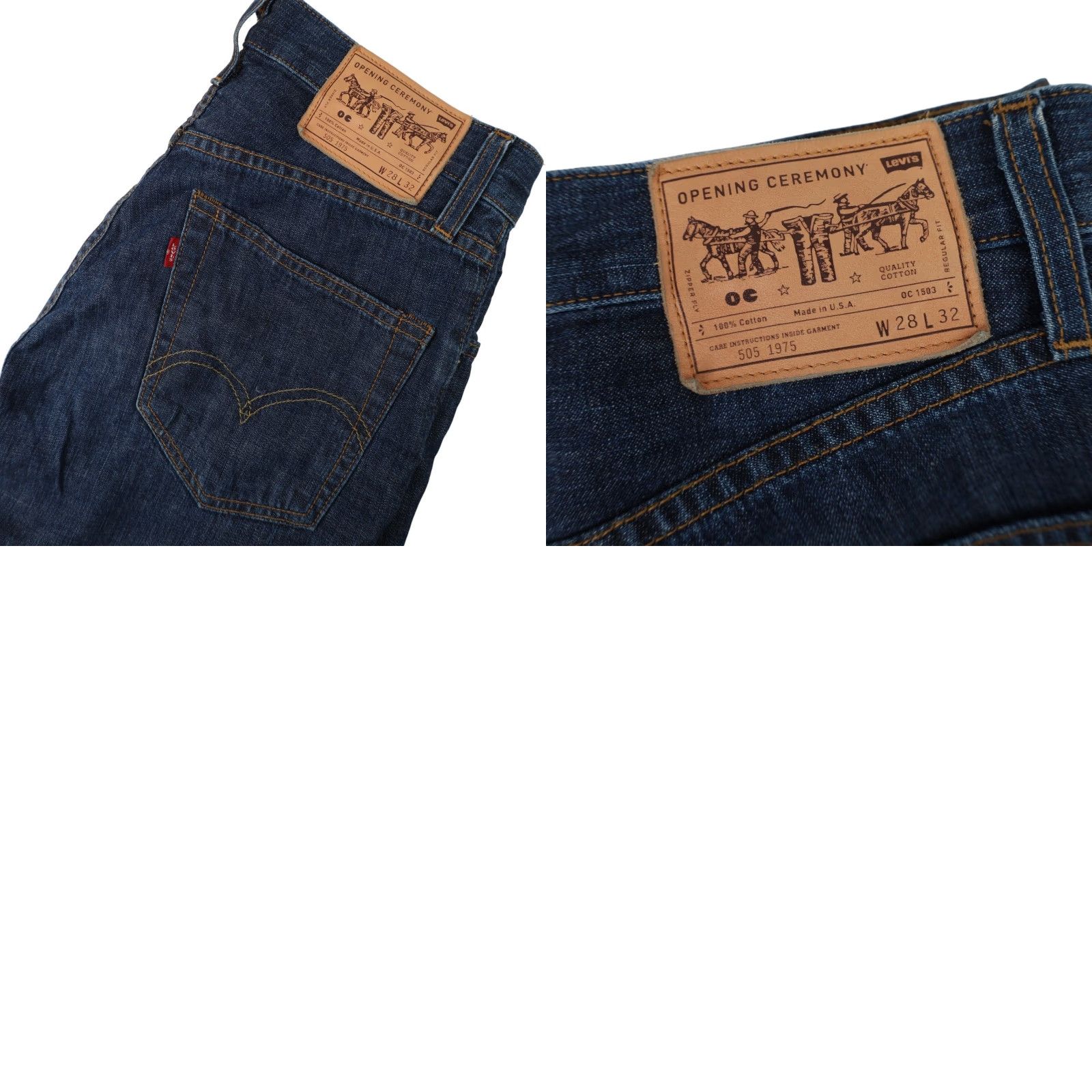Opening Ceremony Levis x Open Ceremony Mens Jeans 28x32 Blue 505 Denim Size US 28 / EU 44 - 9 Thumbnail