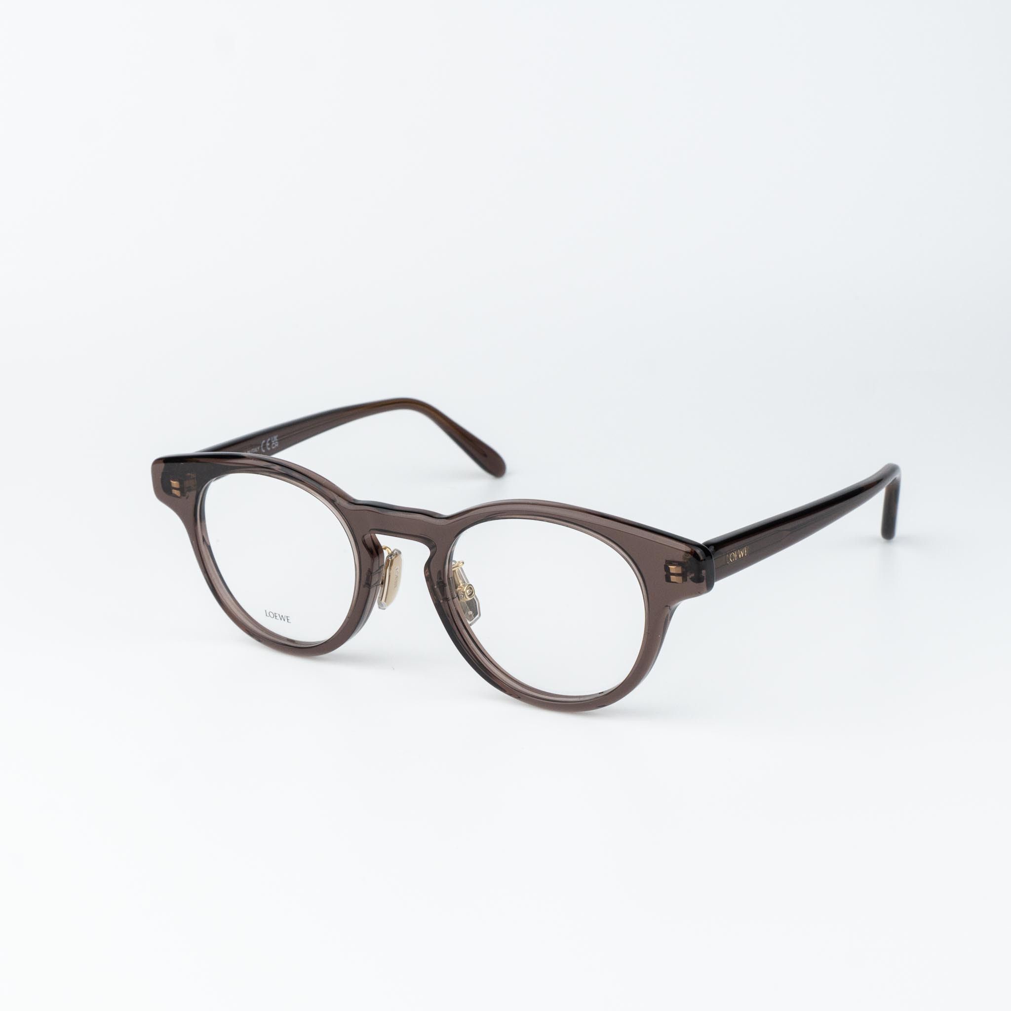Loewe Loewe Men Eyeglasses Brown Round LW50085F 050 NEW AUTHENTIC Size ONE SIZE - 3 Thumbnail