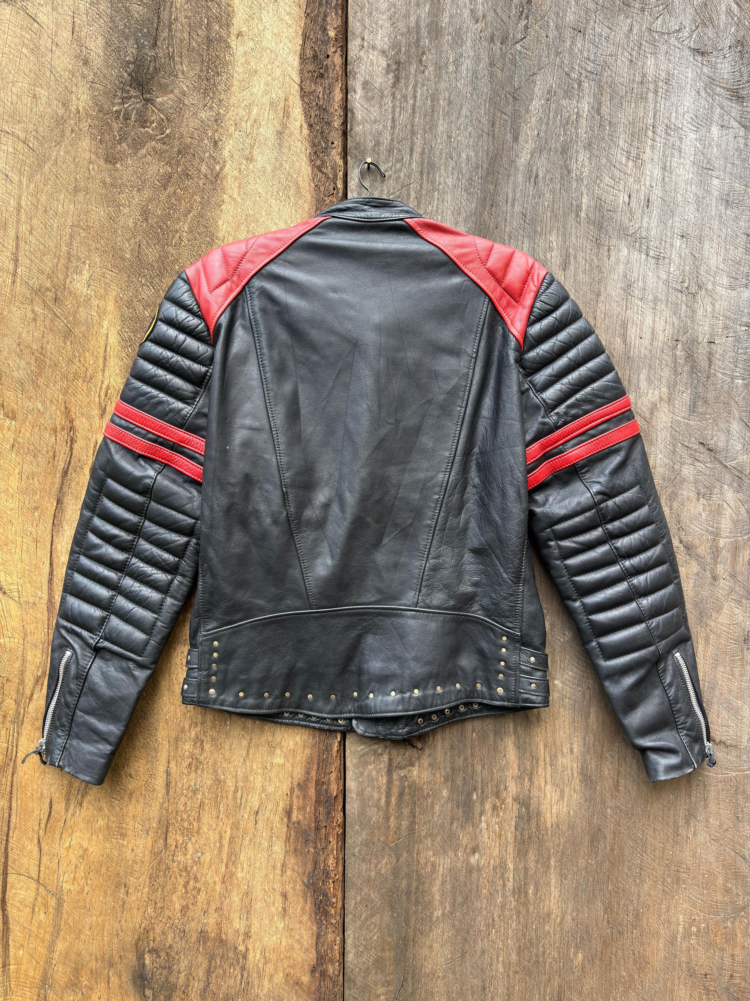 Vintage Rare 70 Moto Cuir Paris Motorcycle Horsehide Leather Jacket Size US M / EU 48-50 / 2 - 2 Thumbnail
