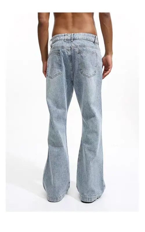 Jean Shizuku x Naomi washed faded ripped y2k flared jeans Size US 32 / EU 48 - 5 Thumbnail