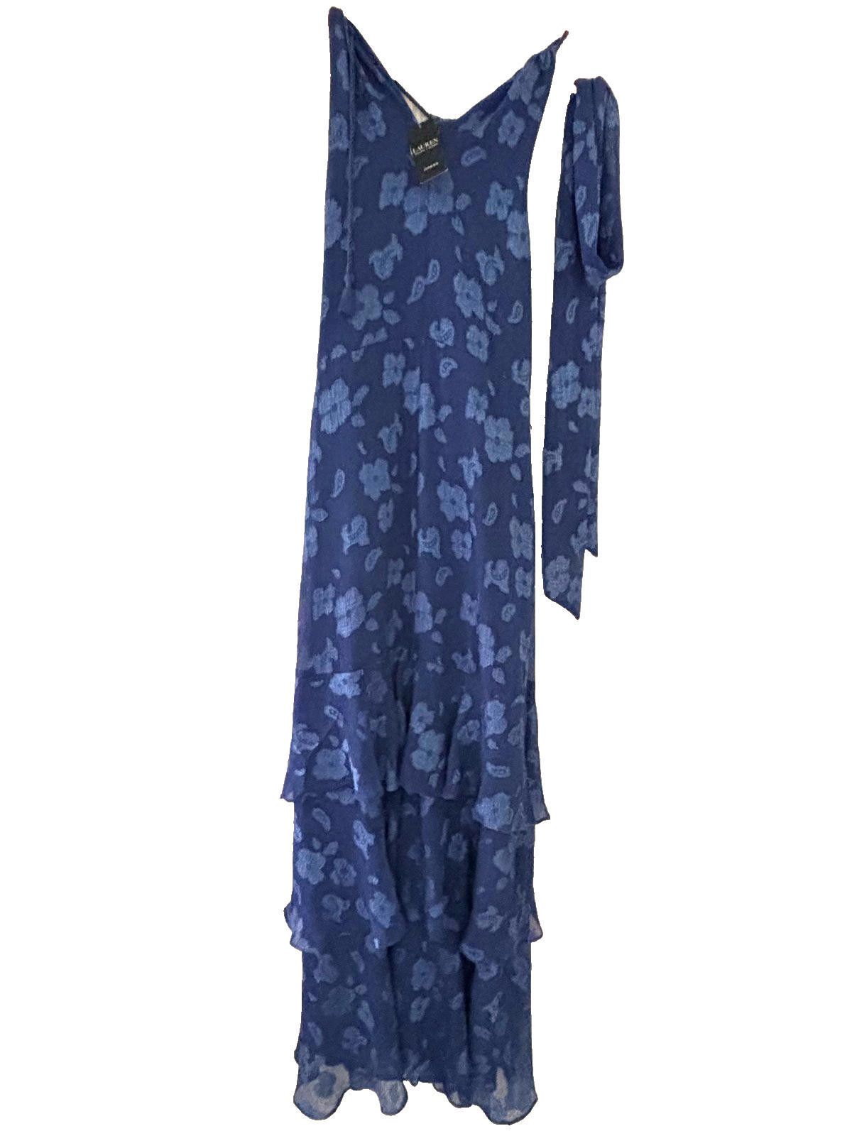 Lauren Ralph Lauren Women's Lauren Ralph Lauren blue flowy dress size 14. #52 Size XL / US 12-14 / IT 48-50 - 1 Preview