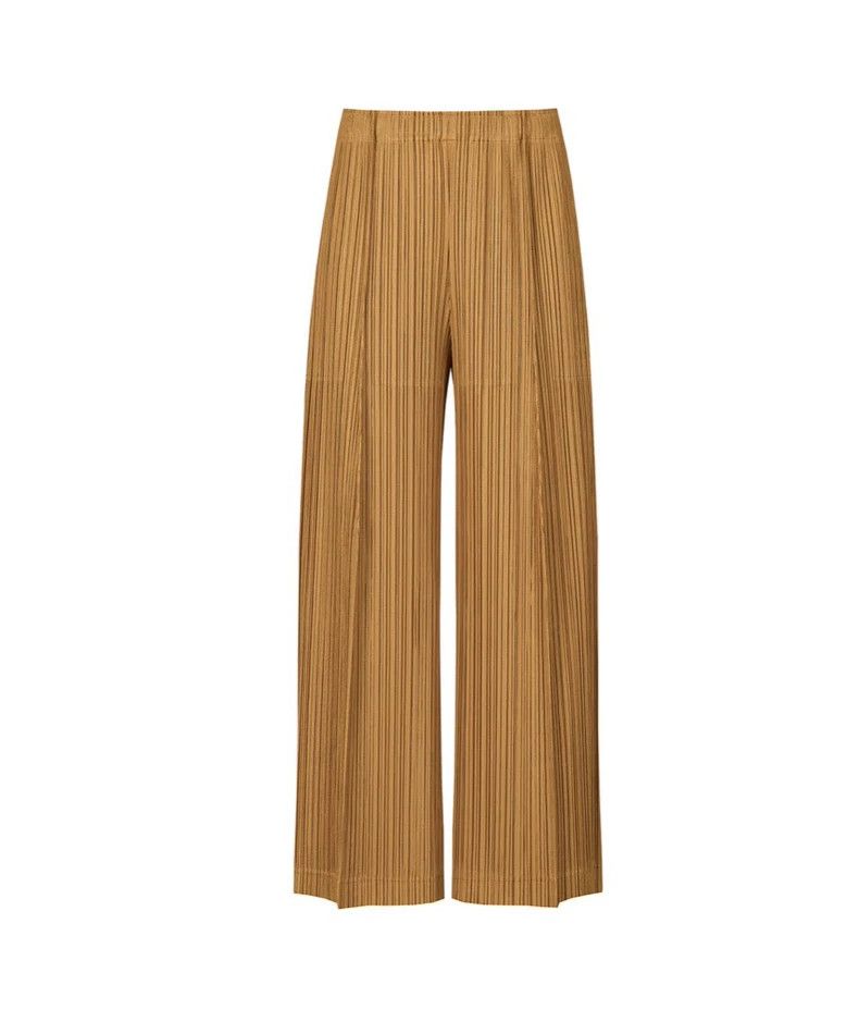 Issey Miyake issey miyake size：3 Yellow wide-leg trousers 2506-Nextarro Size 22" - 1 Thumbnail