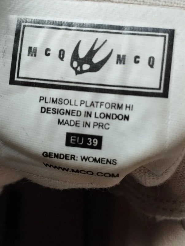 Alexander McQueen Alexander McQueen MCQ Plimsoll Platform High sneakers Size US 9 / IT 39 - 13 Thumbnail