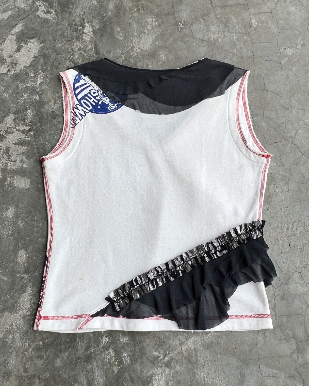 Issey Miyake Issey Miyake FW2004 Frilled Tank Top Size S / US 4 / IT 40 - 2 Thumbnail