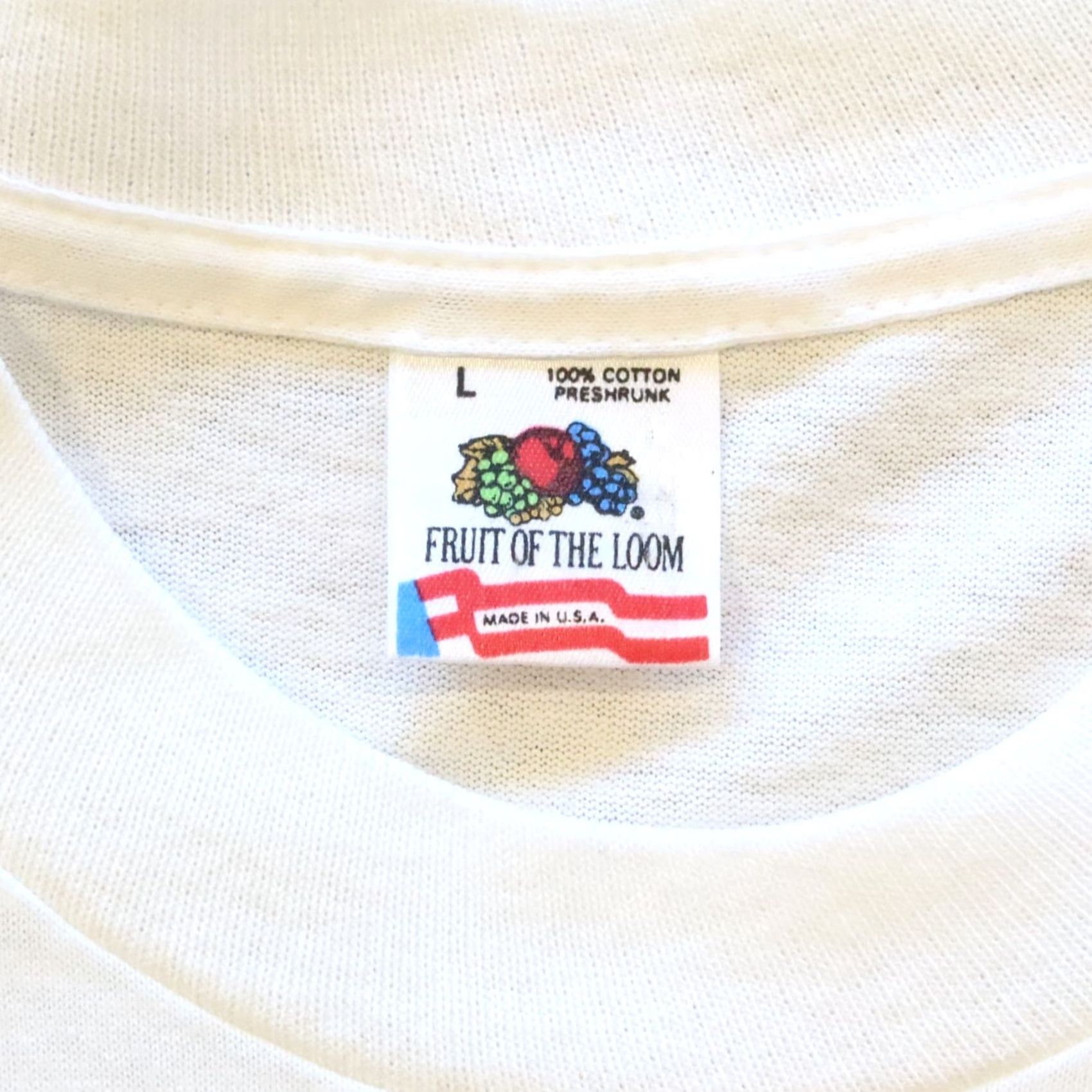 Fruit Of The Loom Vintage 90s Rasta State University Spring Break Daytona Beach Tshirt Mens L White Nike Shirt Size US L / EU 52-54 / 3 - 6 Thumbnail