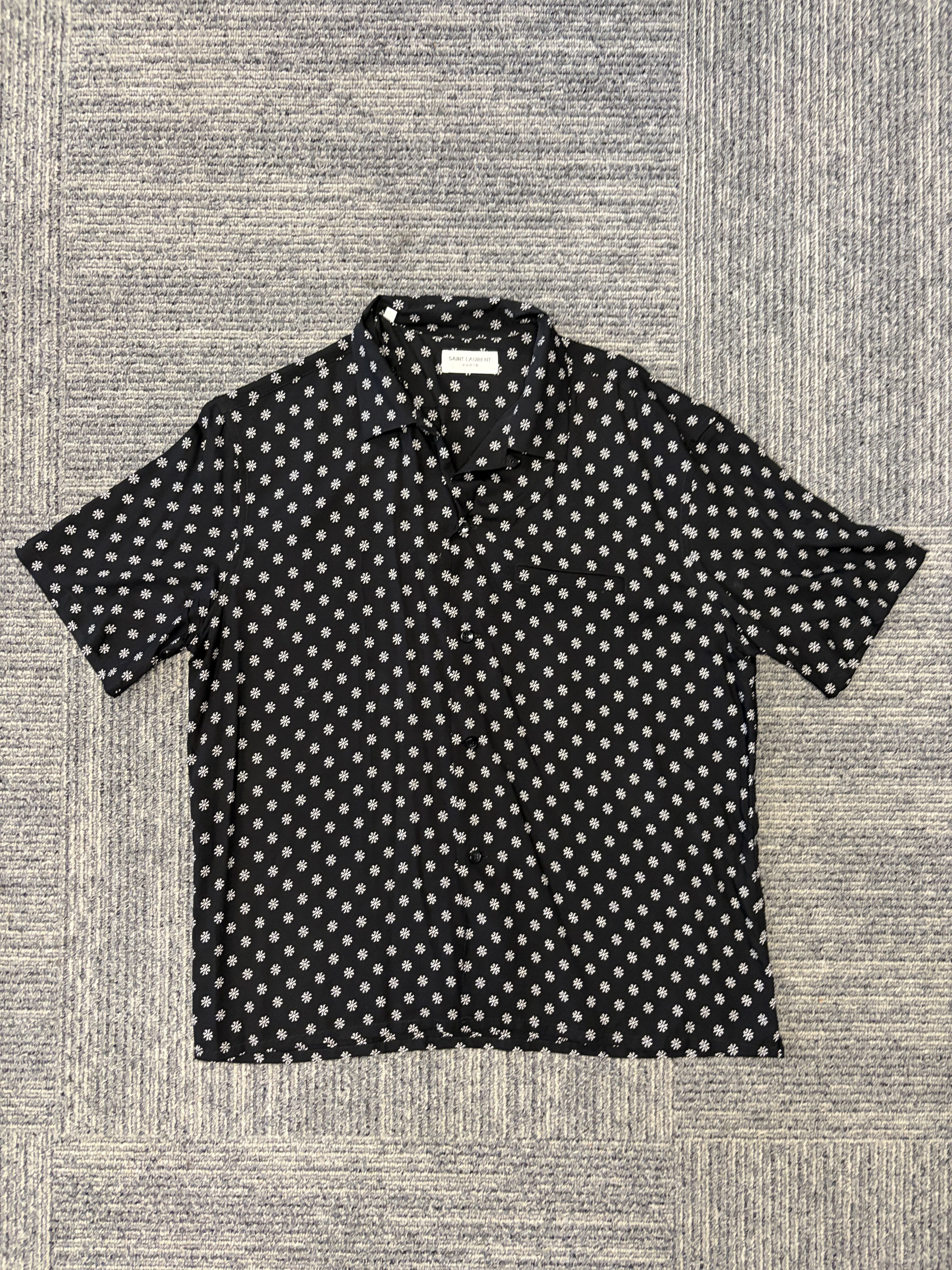 Saint Laurent Paris saint laurent 2022 floral star print camp button up shirt L Size US L / EU 52-54 / 3 - 1 Thumbnail