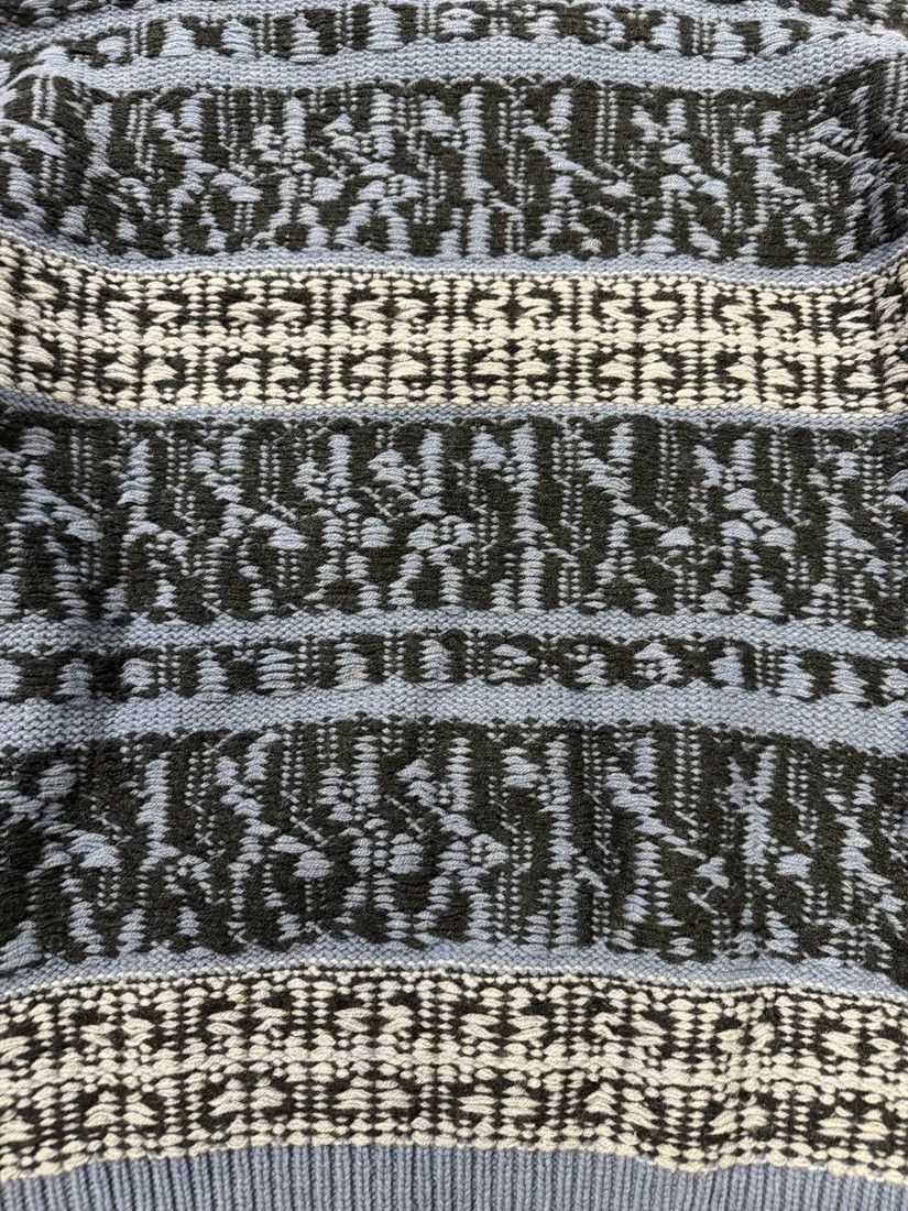 Designer × Givenchy × Vintage Givenchy x Chito Float Stitch Lambswool Blue Sweater Size US L / EU 52-54 / 3 - 4 Thumbnail