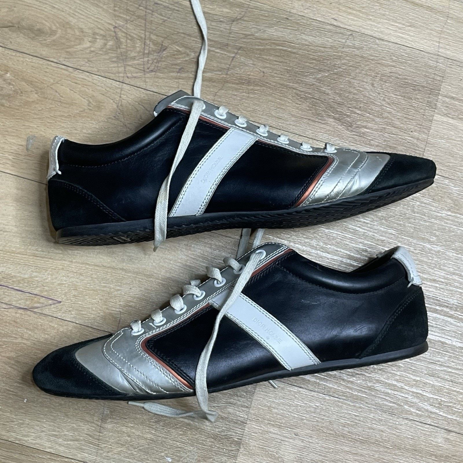 Dior Christian Dior Homme Sneakers Men's Low TOP Black Leather Size US 9 / EU 42 - 5 Thumbnail