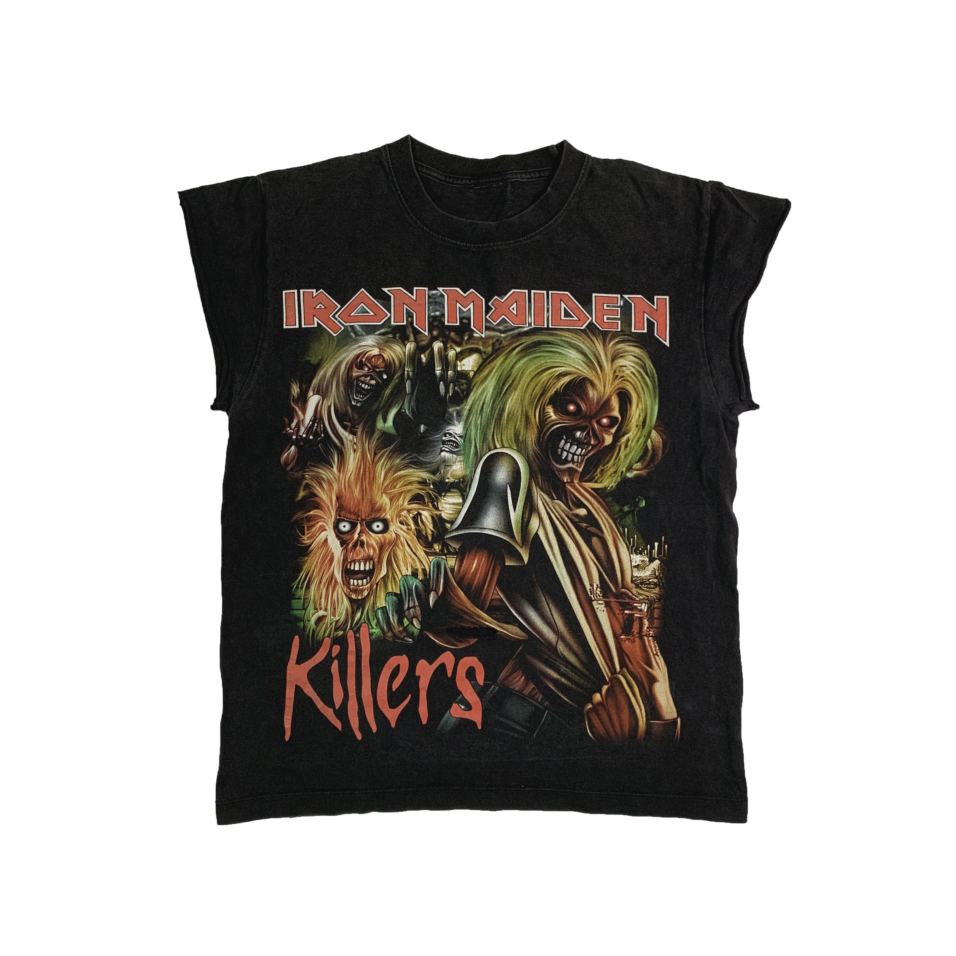 Band Tees × Iron Maiden × Vintage Vintage Distressed Iron Maiden Killers T-shirt Size US M / EU 48-50 / 2 - 1 Thumbnail