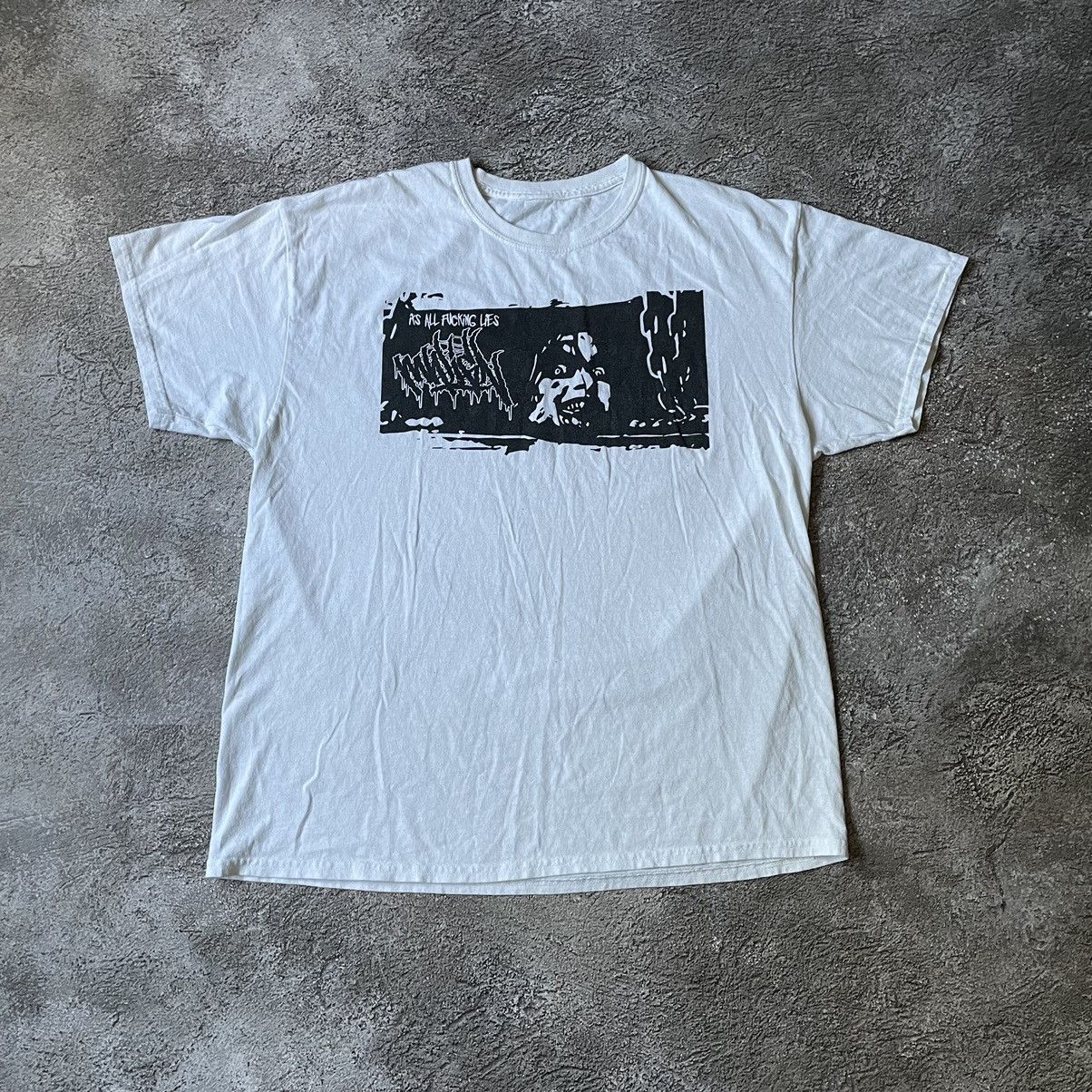 Vintage Vintage Y2K Goth Graphic Tee Sun Faded Black Abstract Boxy L Size US L / EU 52-54 / 3 - 2 Thumbnail