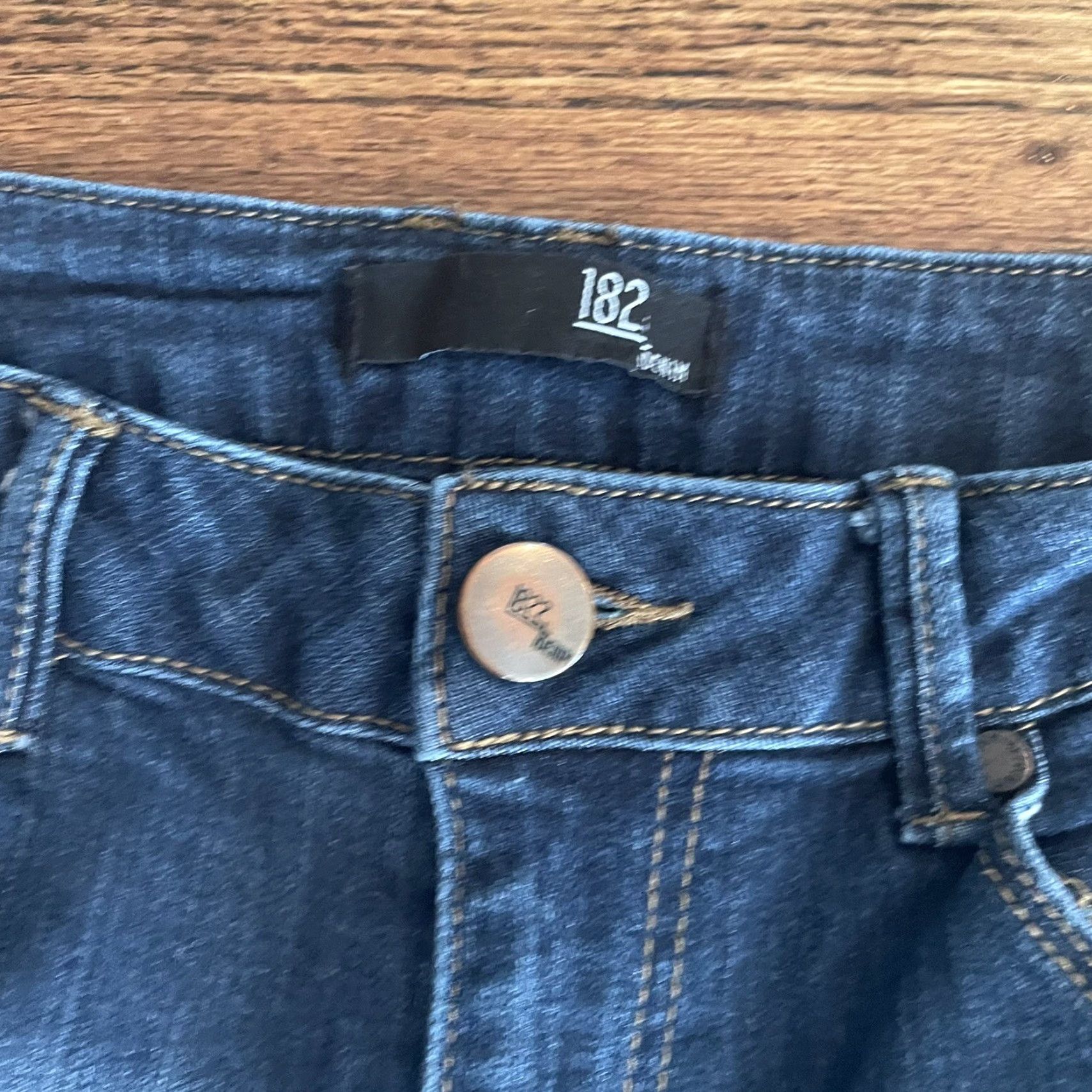 Vintage 1882 Denim Jeans Women Regular Size 6 Dark Wash 28 Waist 26 Inseam Skinny Style CJ8M1316E2 51504 Blue Denim Jeans Size 28" / US 6 / IT 42 - 4 Thumbnail