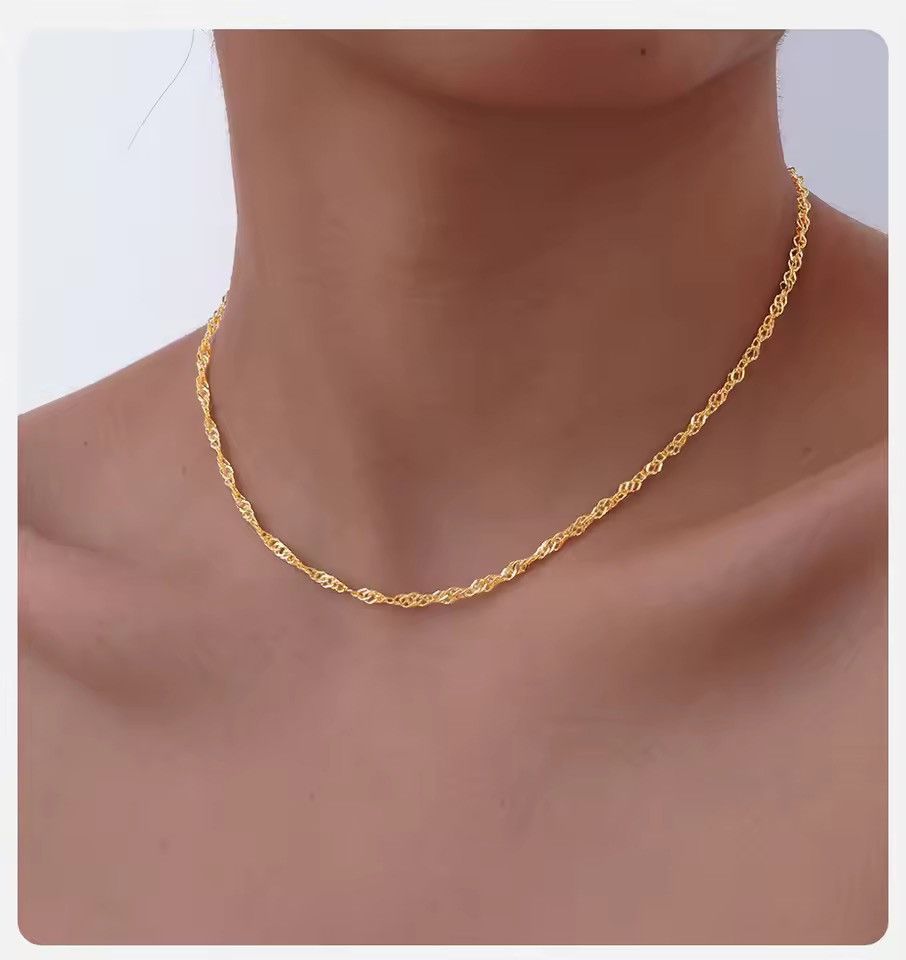 Other Twisted Cuban Links Chain Necklace Size ONE SIZE - 4 Thumbnail