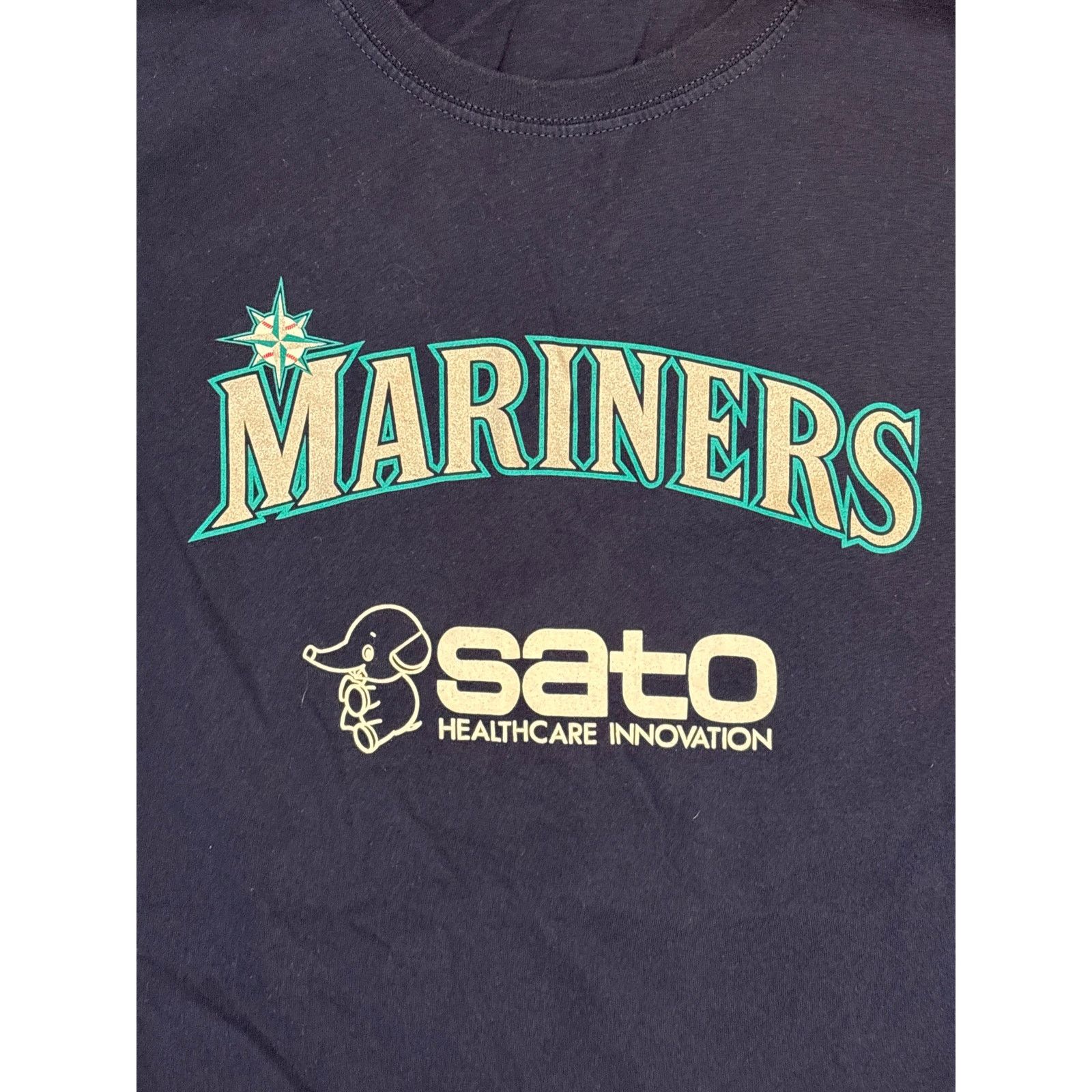 Fruit Of The Loom Seattle Mariners Sato Healthcare innovation XL Blue shirt Size US XL / EU 56 / 4 - 2 Thumbnail