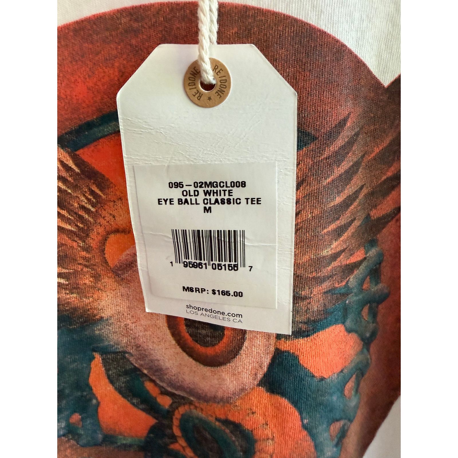RE/DONE RE/DONE Eyeball Graphic Classic Men's Tee Size Medium NWT Size US M / EU 48-50 / 2 - 4 Thumbnail
