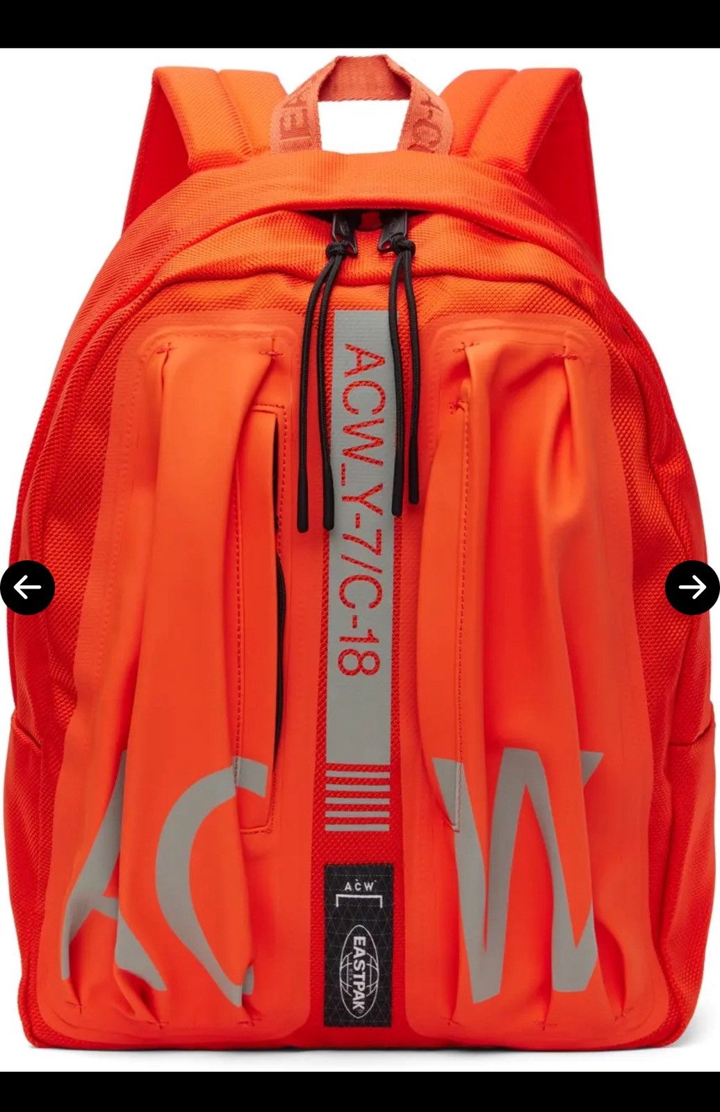 A-COLD-WALL* A Cold Wall X Eastpak orange backpack Size ONE SIZE - 4 Thumbnail