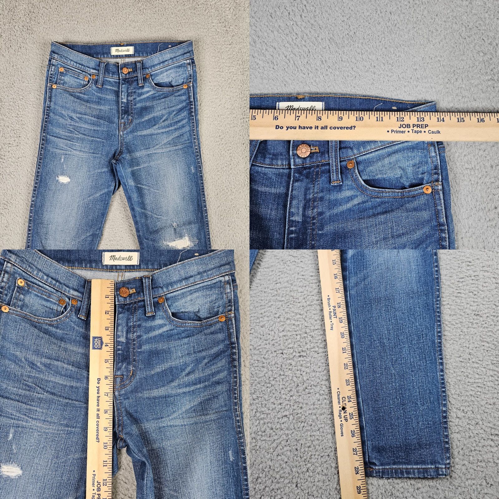 Madewell Madewell Jeans Skinny 9" High Riser Blue 27 Women Regular Size XS? Size 27" / US 4 / IT 40 - 8 Thumbnail