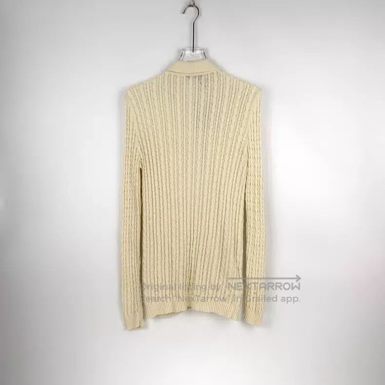 Prada Prada Beige vertical striped hemp medium and long cardigan Size XS / US 0-2 / IT 36-38 - 4 Thumbnail