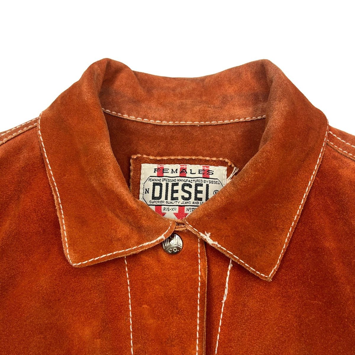 Diesel Vintage DIESEL Leather Vest 90s Suede Cowhide Waistcoat Size S / US 4 / IT 40 - 4 Thumbnail