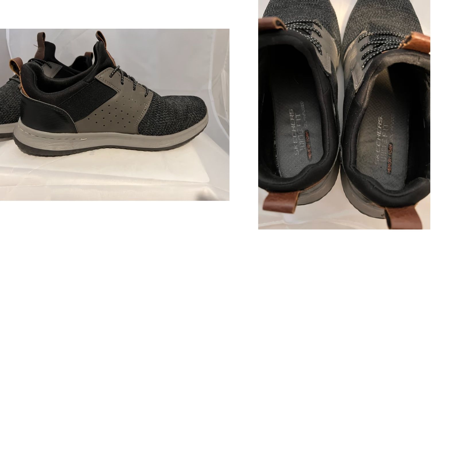 SKECHERS SKECHERS Sneakers Mens 9.5W Delson Camben Air Gray Lightweight Memory Foam Breathable Casual Walking Running Shoes Size US 10 / EU 43 - 9 Thumbnail