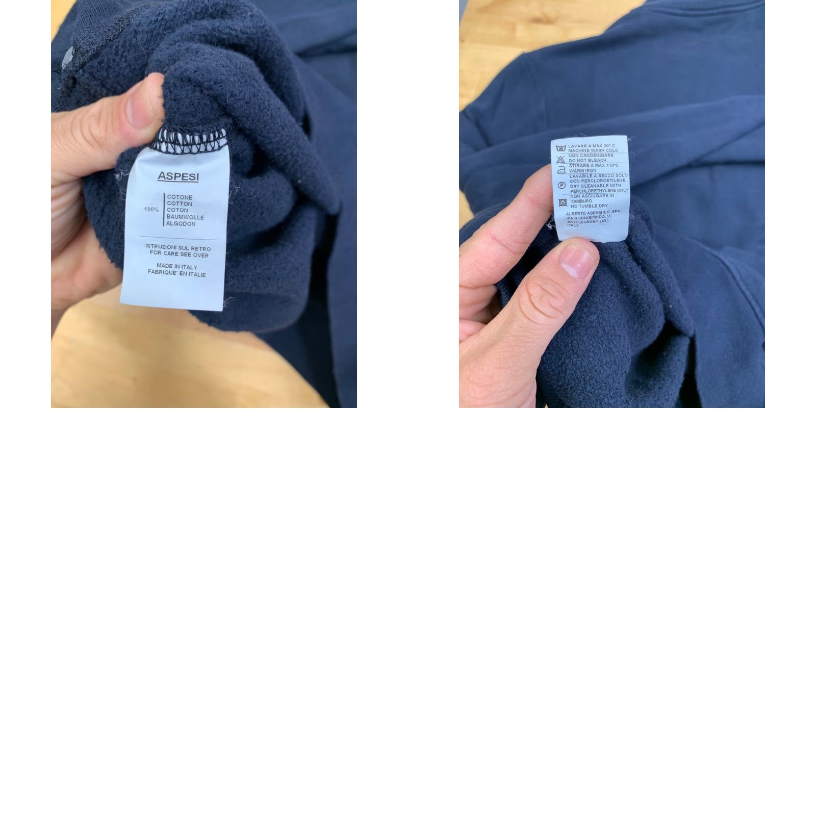 Aspesi Aspesi Mens XL Blue Pullover Henley Sweater Casual Size US XL / EU 56 / 4 - 8 Thumbnail