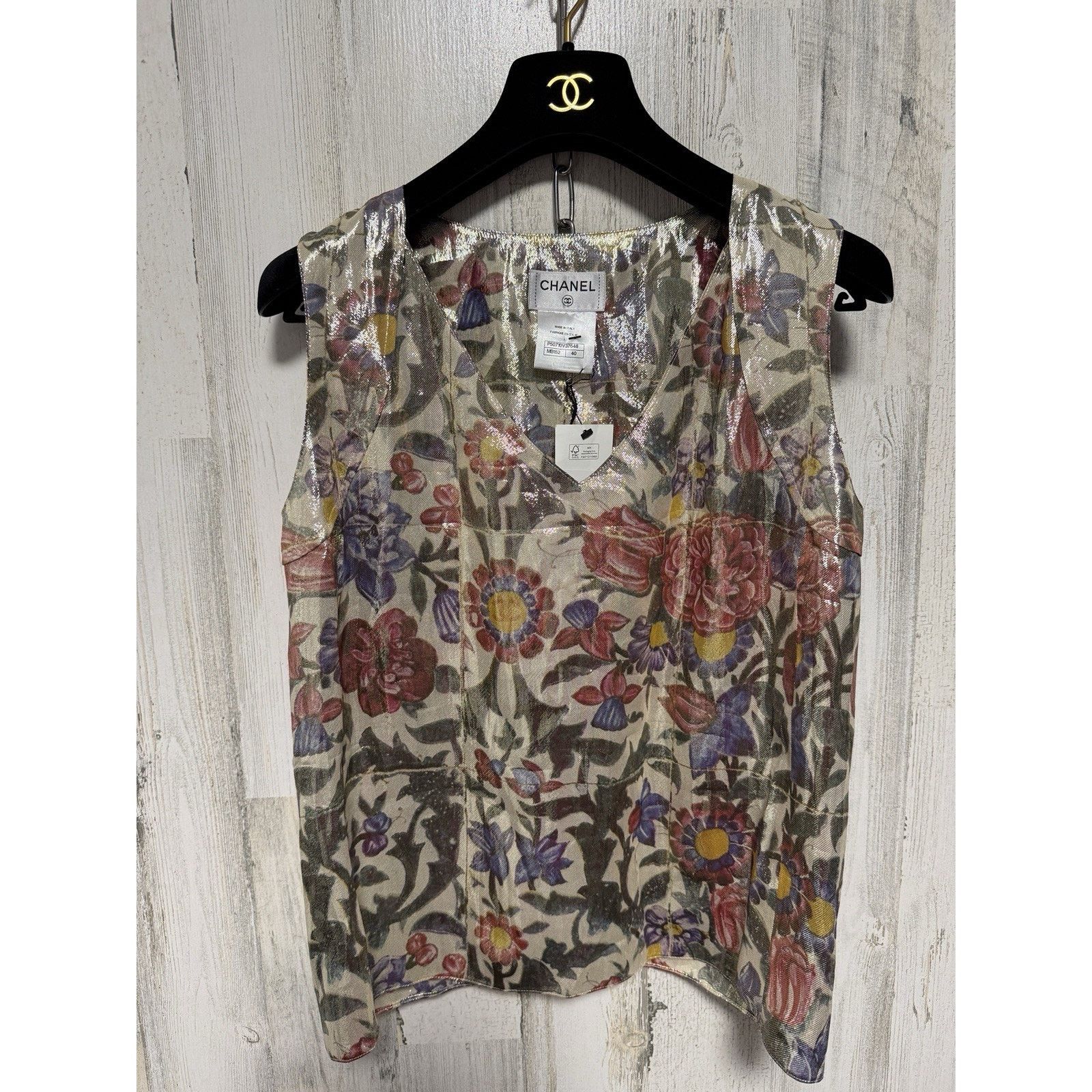 Chanel NWT CHANEL Silk Blouse 2015 Collection Karl Lagerfeld Size S / US 4 / IT 40 - 6 Thumbnail