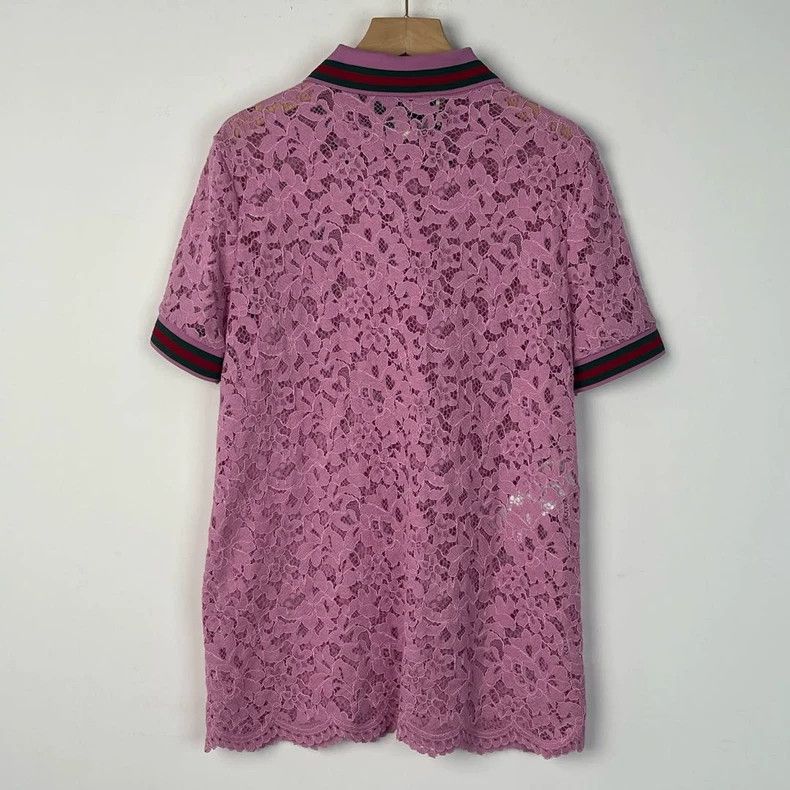 Gucci Gucci Lace embroidered short sleeves 2503-Nextarrow Size US M / EU 48-50 / 2 - 2 Thumbnail