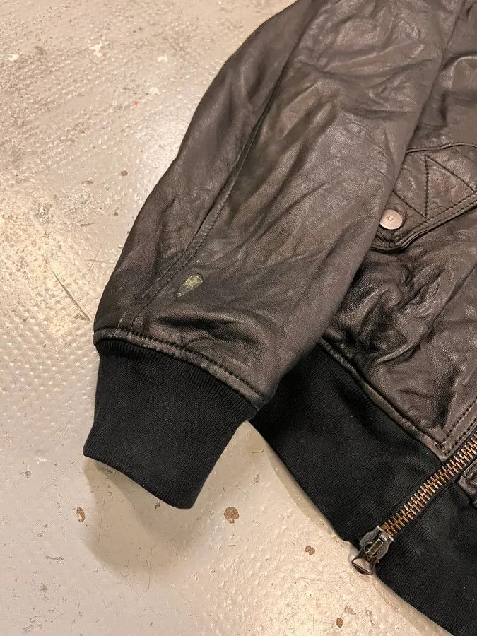 Armani 2010s Armani Black Utility Biker Leather Jacket Size US M / EU 48-50 / 2 - 7 Thumbnail