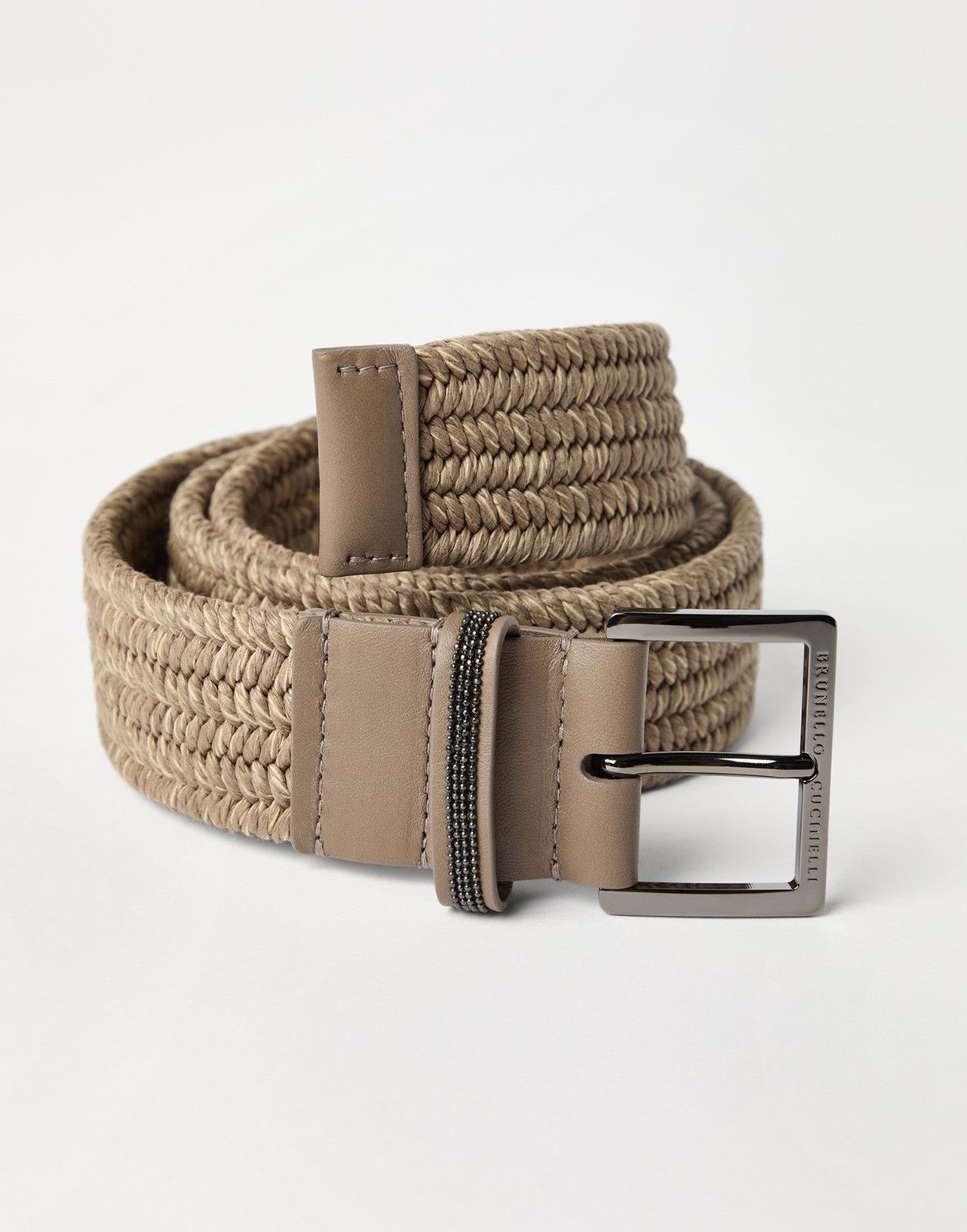 Brunello Cucinelli o1la1rc1a0326 Size: OS / Belt in Beige Size ONE SIZE - 1 Thumbnail