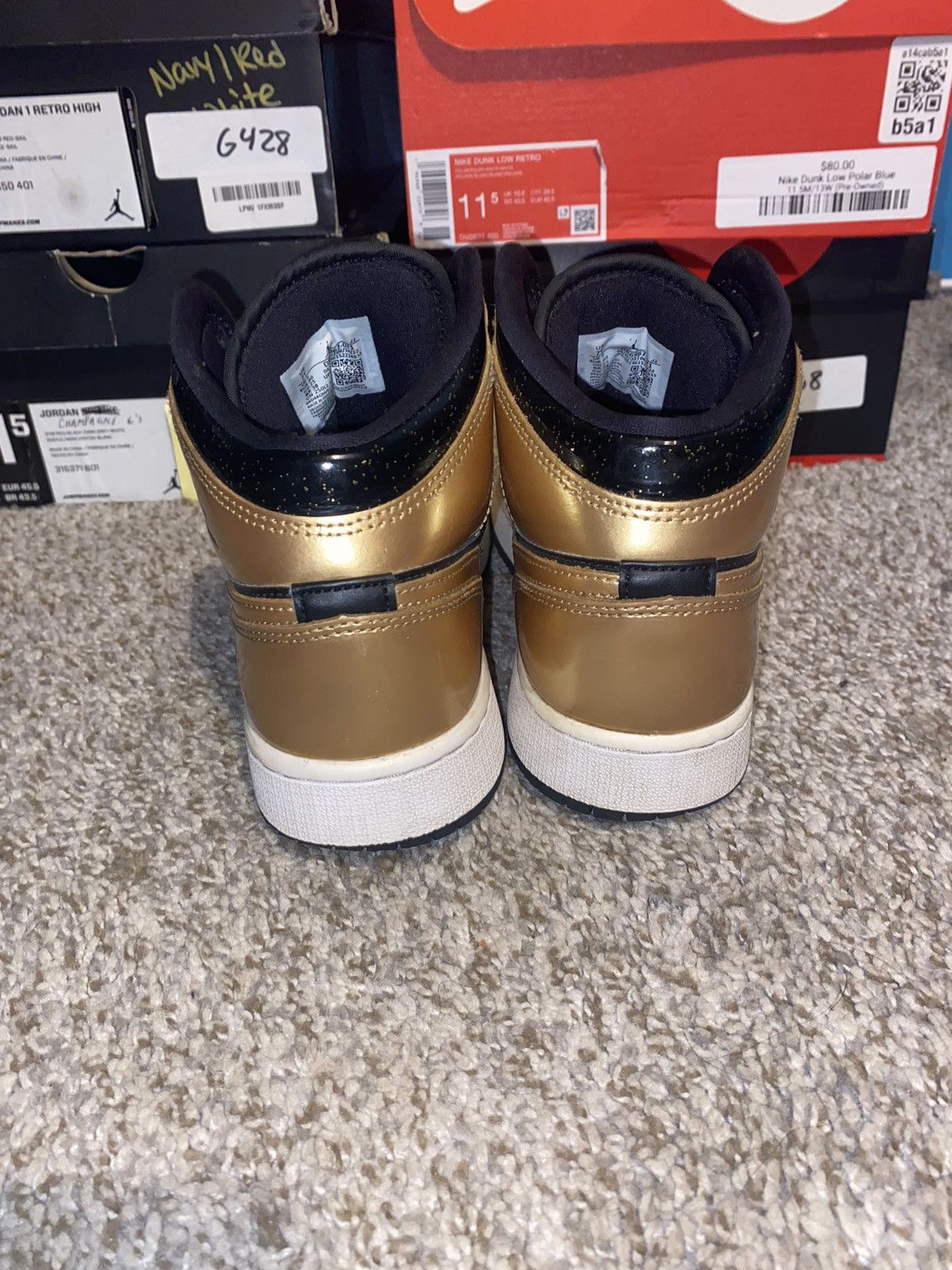 Jordan Brand × Nike 7y Jordan 1 high top Size US 7 / EU 40 - 4 Thumbnail