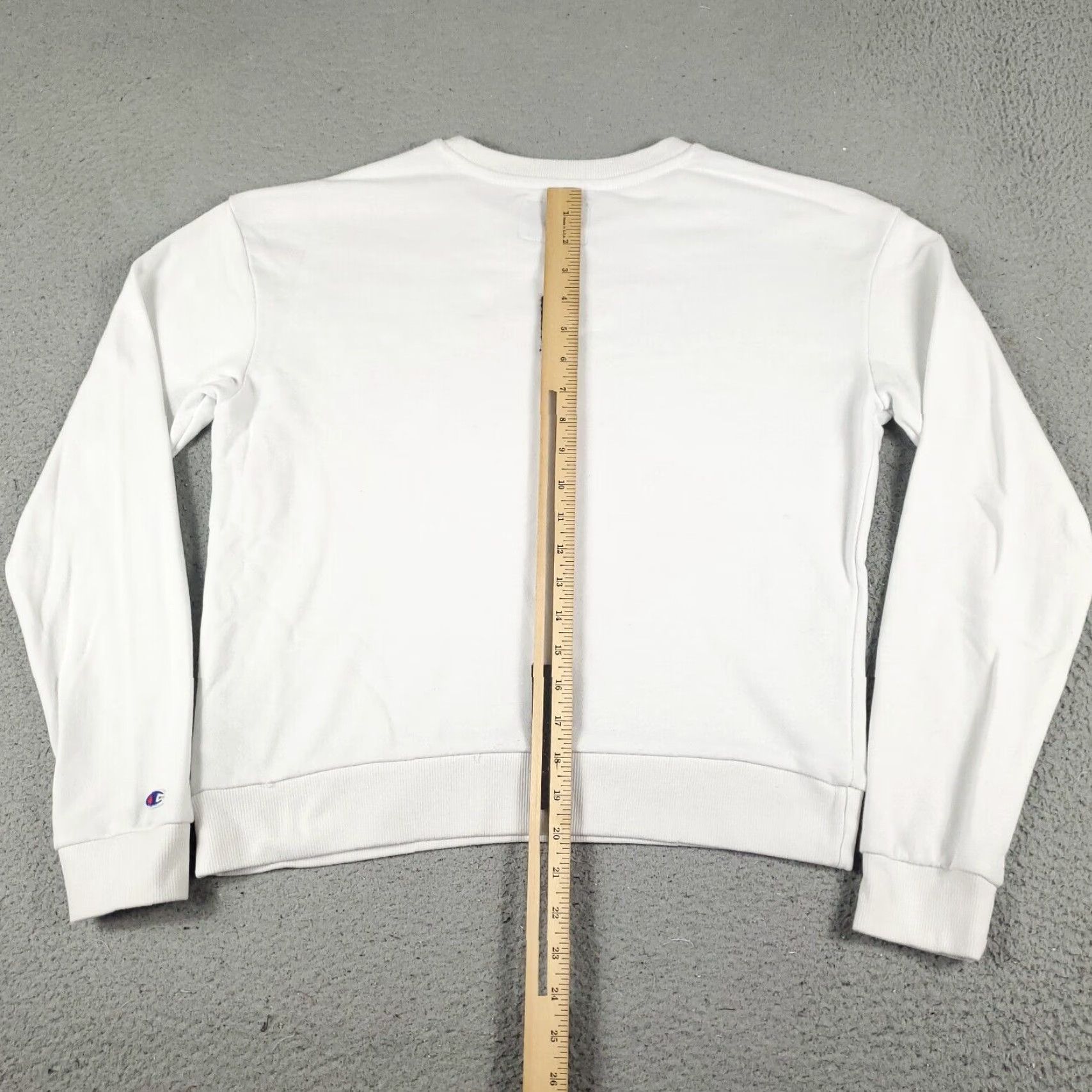 Champion Champion Sweater Womens Medium White Pullover Knit Sweatshirt Long Sleeve Crew Neck Size M / US 6-8 / IT 42-44 - 5 Thumbnail