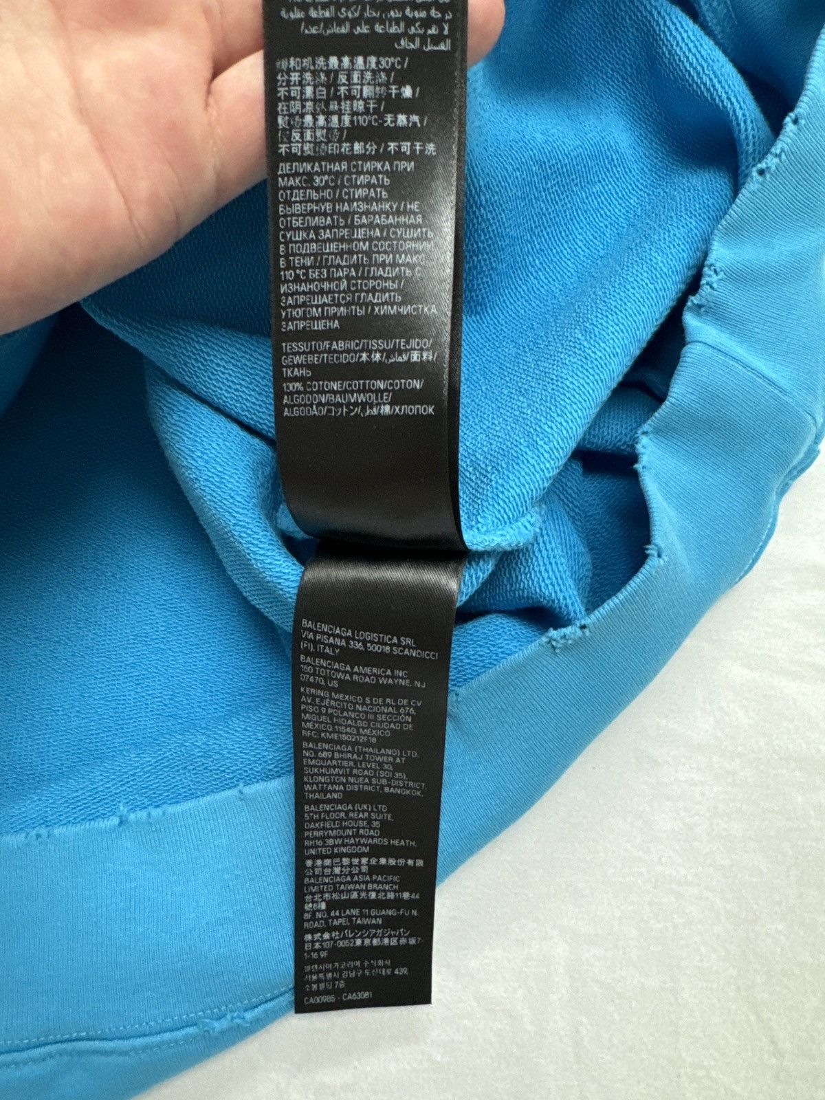 Balenciaga Balenciaga Campaign Hoodie Blue Size US M / EU 48-50 / 2 - 8 Thumbnail