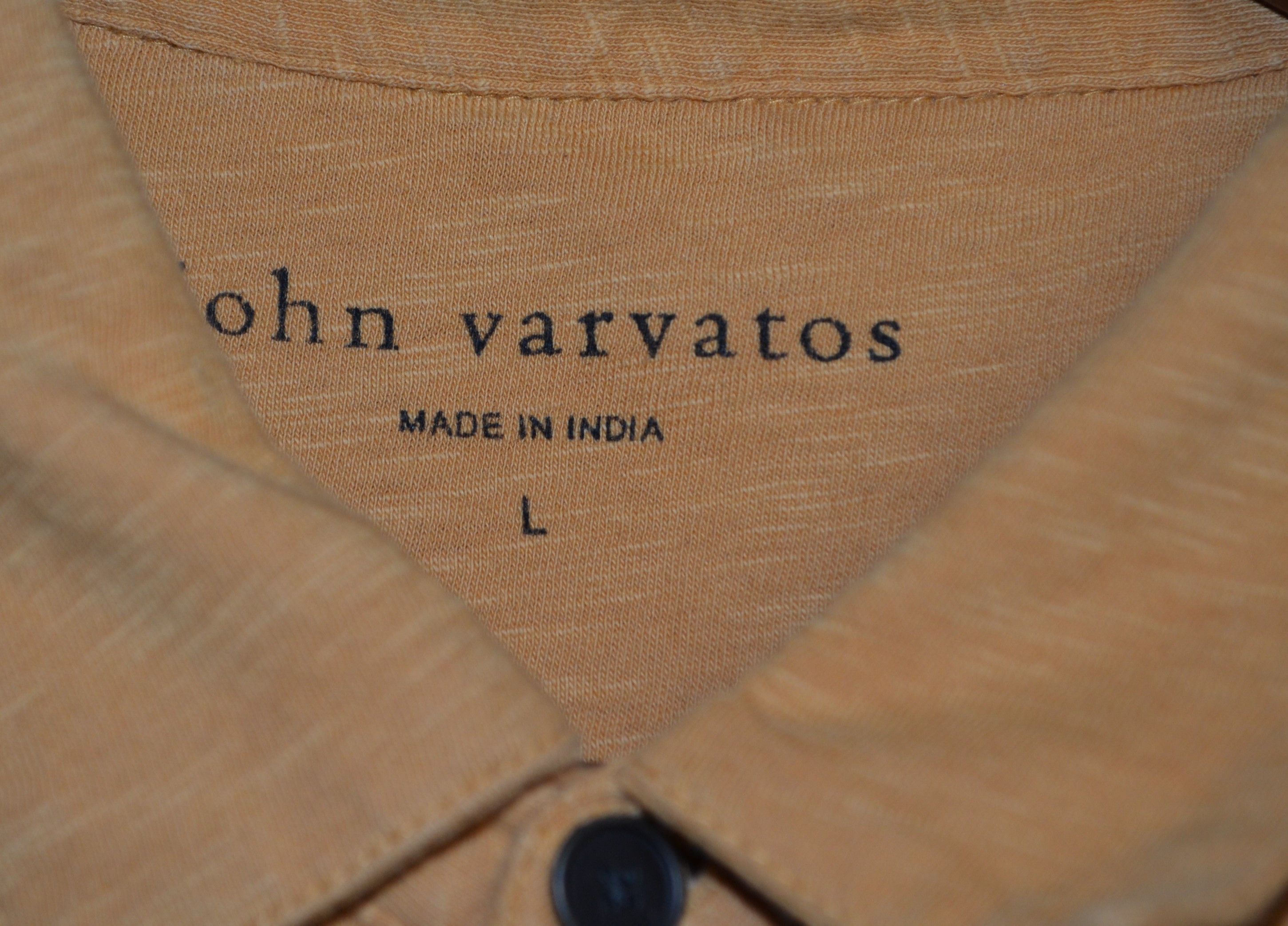 John Varvatos John Varvatos Victor Slub Polo L Yellow Size US L / EU 52-54 / 3 - 5 Thumbnail