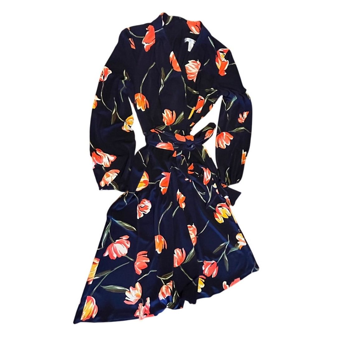 Other London Times Blue Floral Dress – Pink Print Size 4 Size S / US 4 / IT 40 - 1 Thumbnail