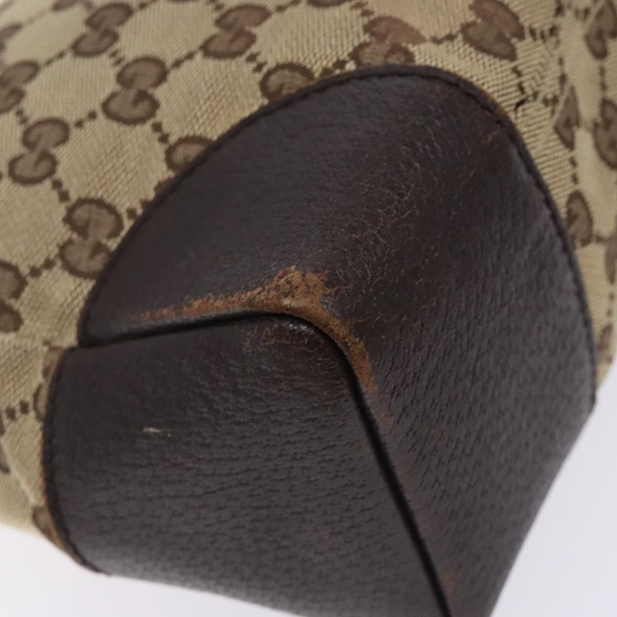 Gucci GUCCI GG Canvas Shoulder Bag Beige Silver Size ONE SIZE - 11 Thumbnail