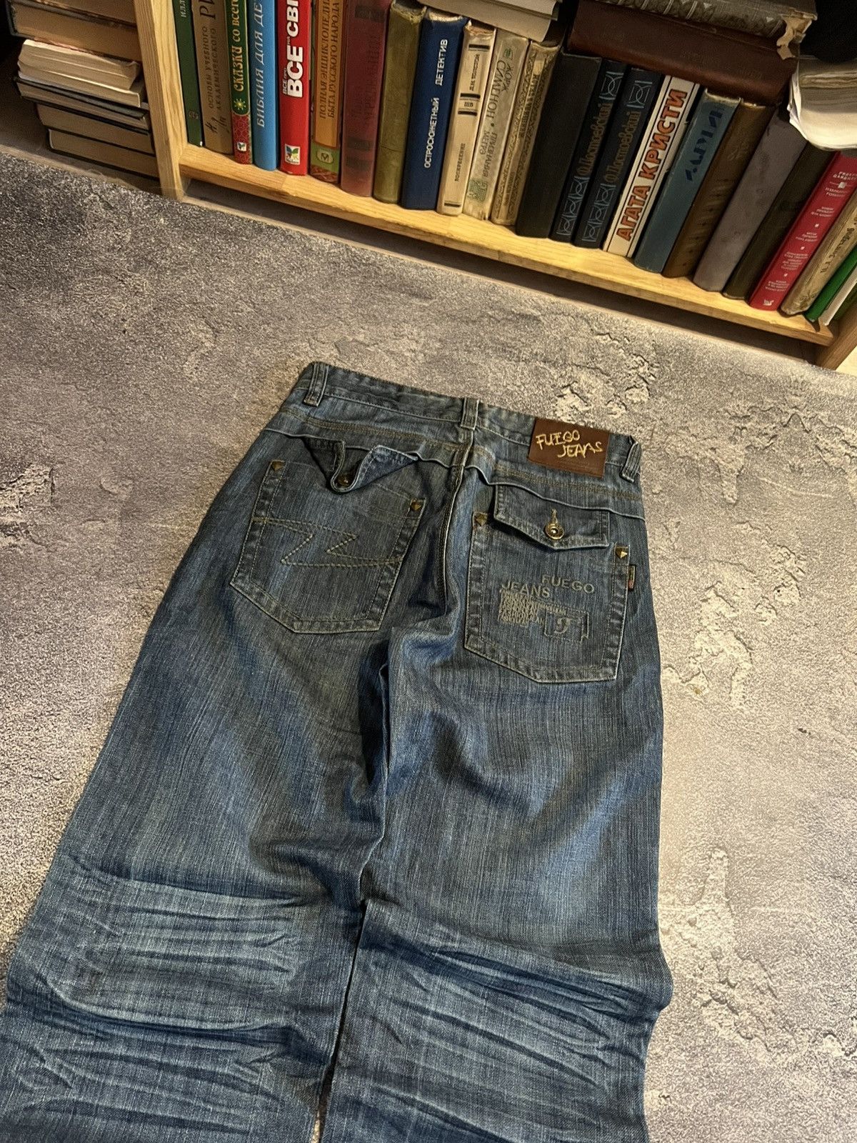 Vintage Hysteric Glamour Style / Vintage Washed Faded Baggy / Y2K Size US 29 - 2 Thumbnail