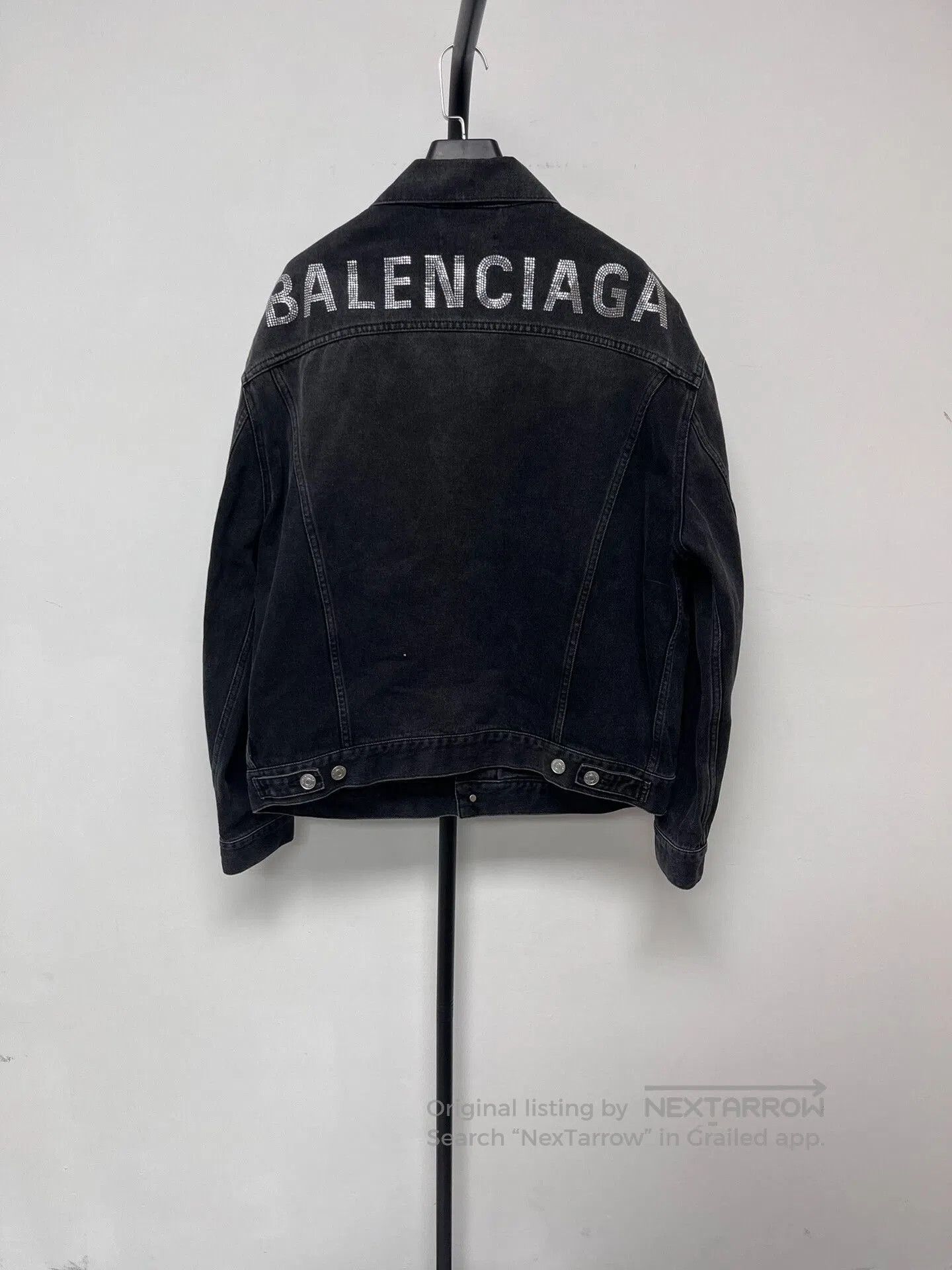 Balenciaga balenciaga black long sleeve denim jacket. Size S / US 4 / IT 40 - 1 Thumbnail