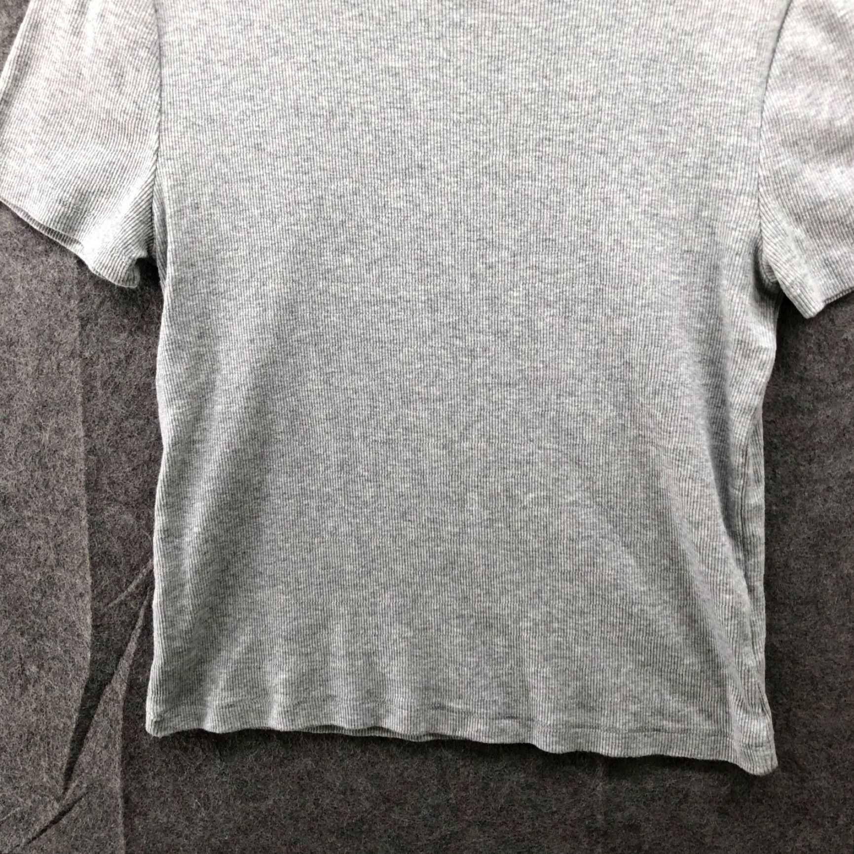 Gap Gap Modern Tee Womens M Short Sleeve Gray Crewneck Ribbed T Shirt Size M / US 6-8 / IT 42-44 - 4 Thumbnail