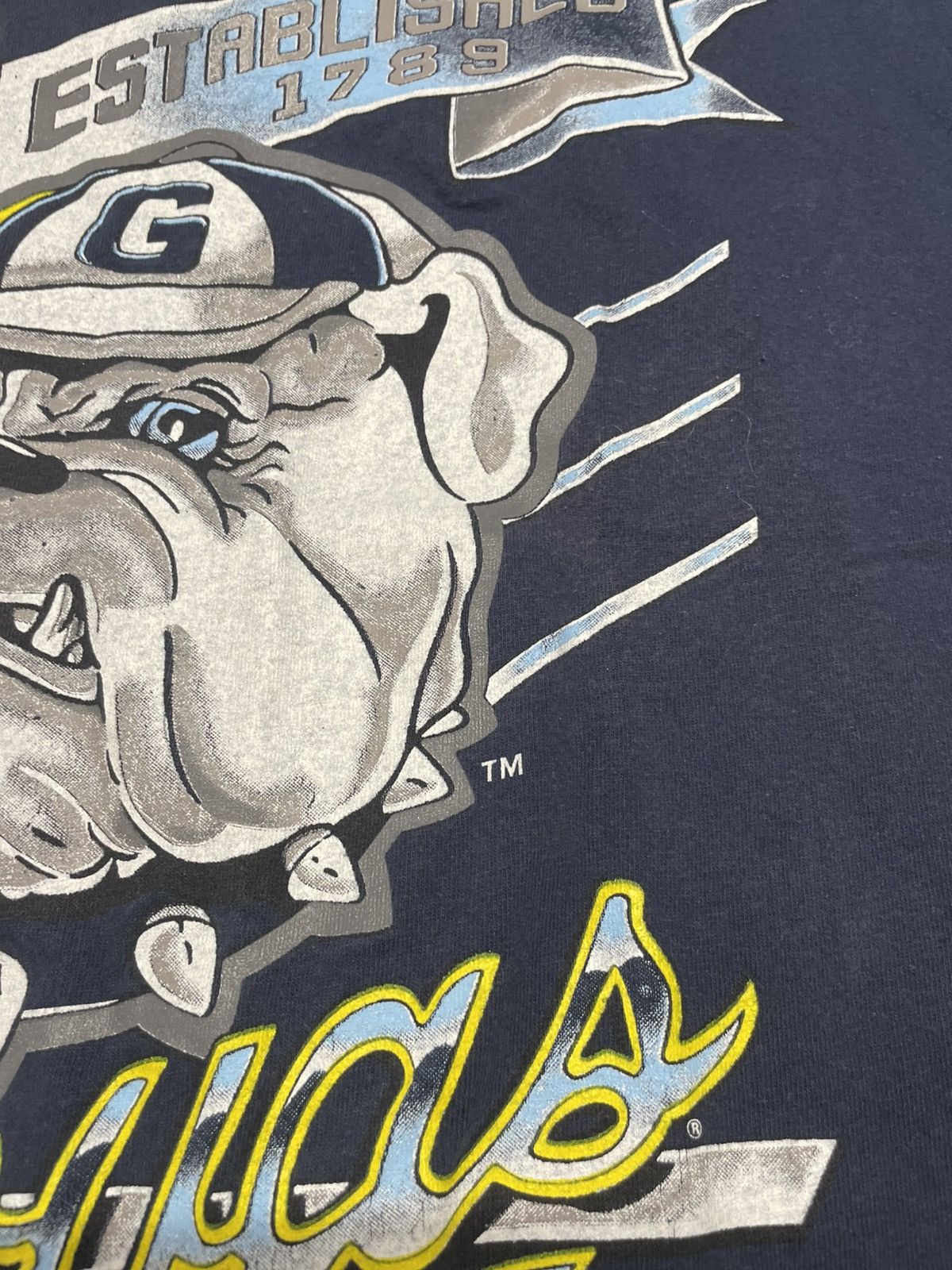 Vintage Vintage Georgetown University Established 1789 Hoyas 90s tee Size US L / EU 52-54 / 3 - 4 Thumbnail