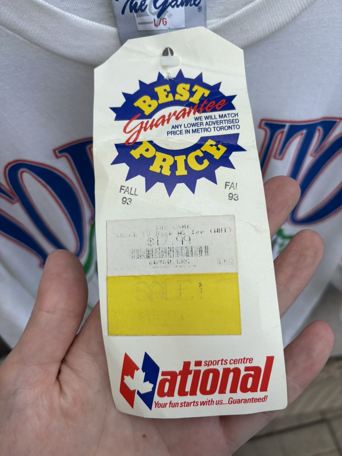 The Game × Vintage 1992-93 Toronto blue jays World Series T-shirt Size US L / EU 52-54 / 3 - 7 Thumbnail