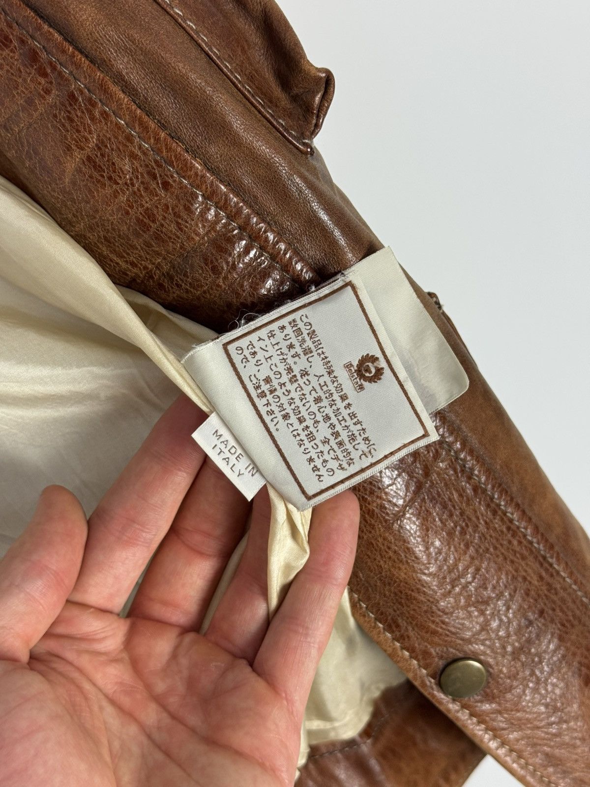 Belstaff Belstaff Brad Leather Brown Motorcycling Women’s Jacket Size XL / US 12-14 / IT 48-50 - 21 Thumbnail