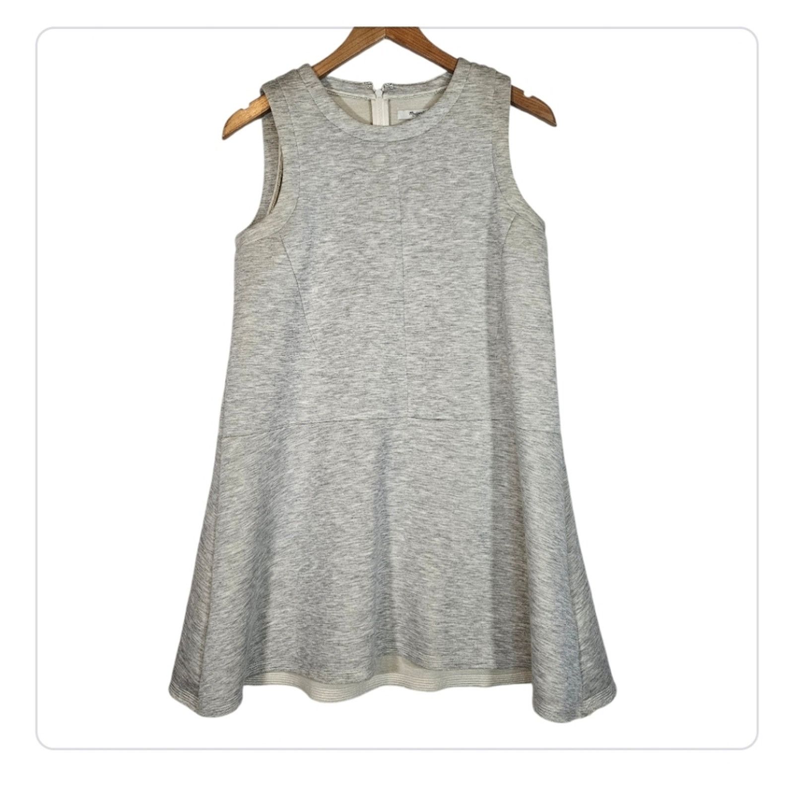 Madewell Madewell The Anytime Scuba Dress Sleeveless Heather Gray Size M / US 6-8 / IT 42-44 - 1 Thumbnail
