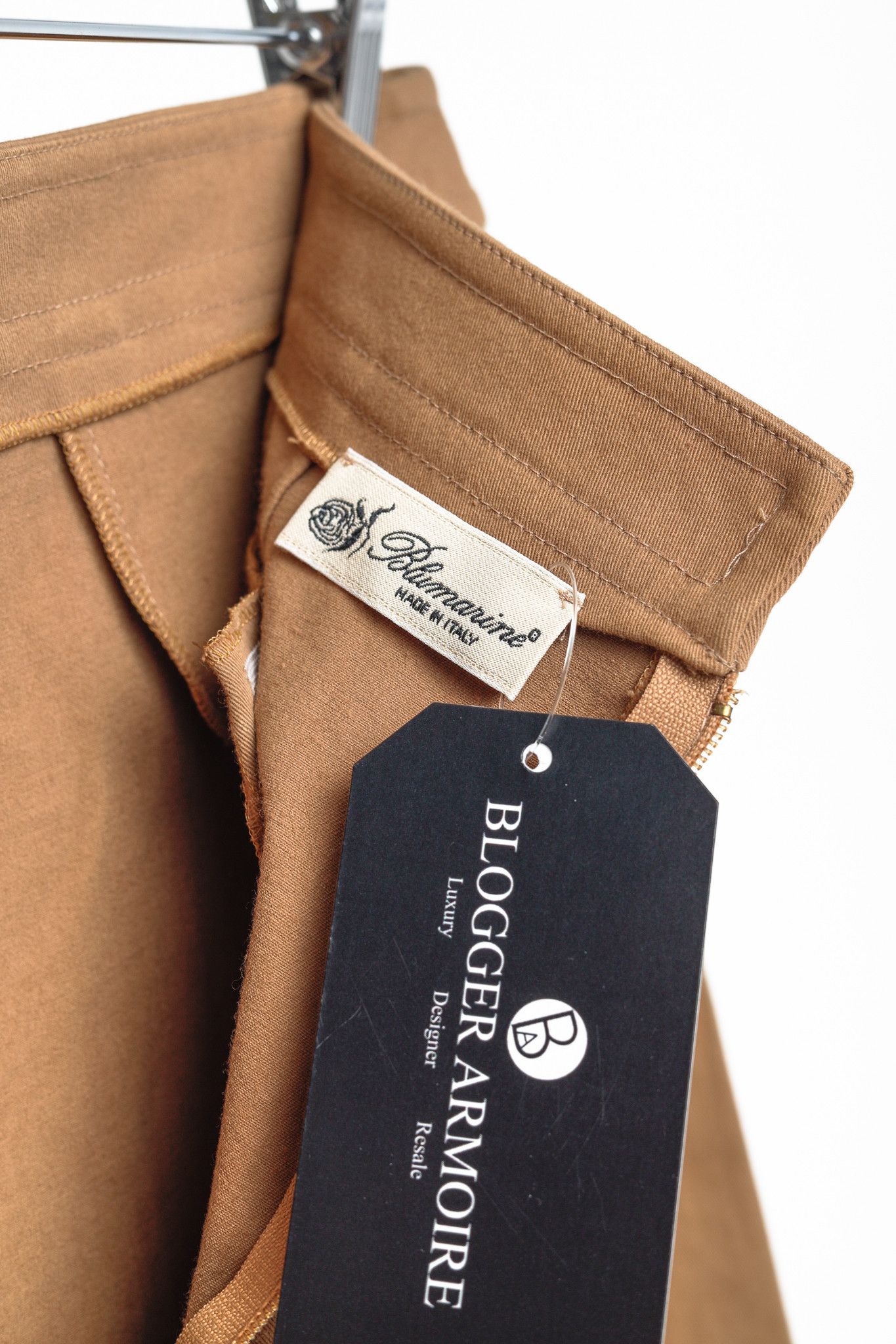 Blumarine Blumarine Tan Cotton Pencil Skirt Size 29" - 8 Thumbnail
