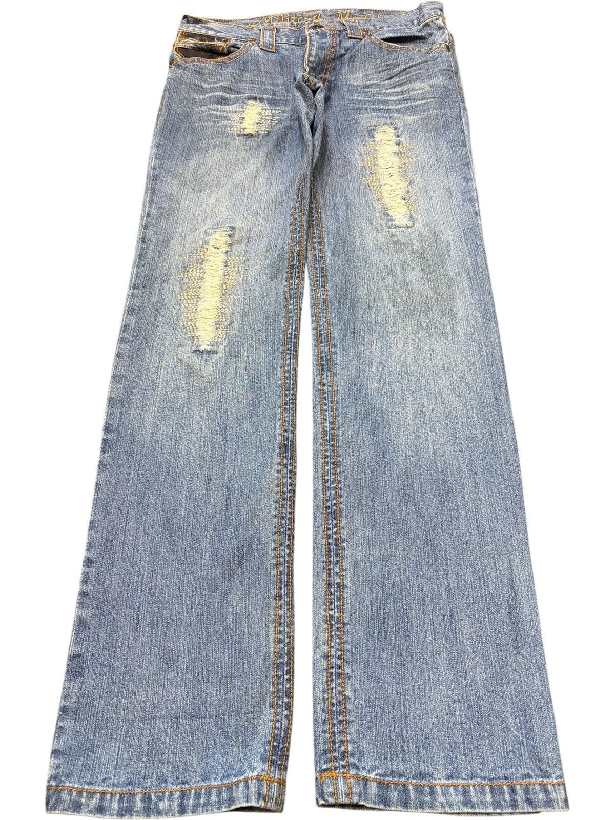 Ksubi Vintage Japanese Brand Faded Wash Distressed Jeans Size 30" / US 8 / IT 44 - 1 Thumbnail