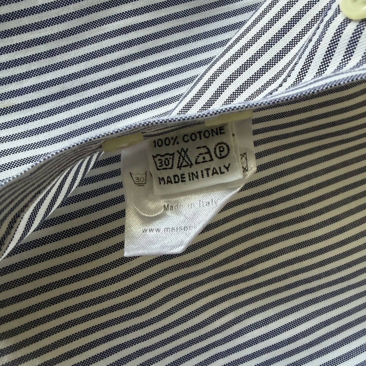 Maison Kitsune Maison Kitsuné Fox Embroidery Striped Dress Shirt — EU 42 Size US XS / EU 42 / 0 - 4 Thumbnail