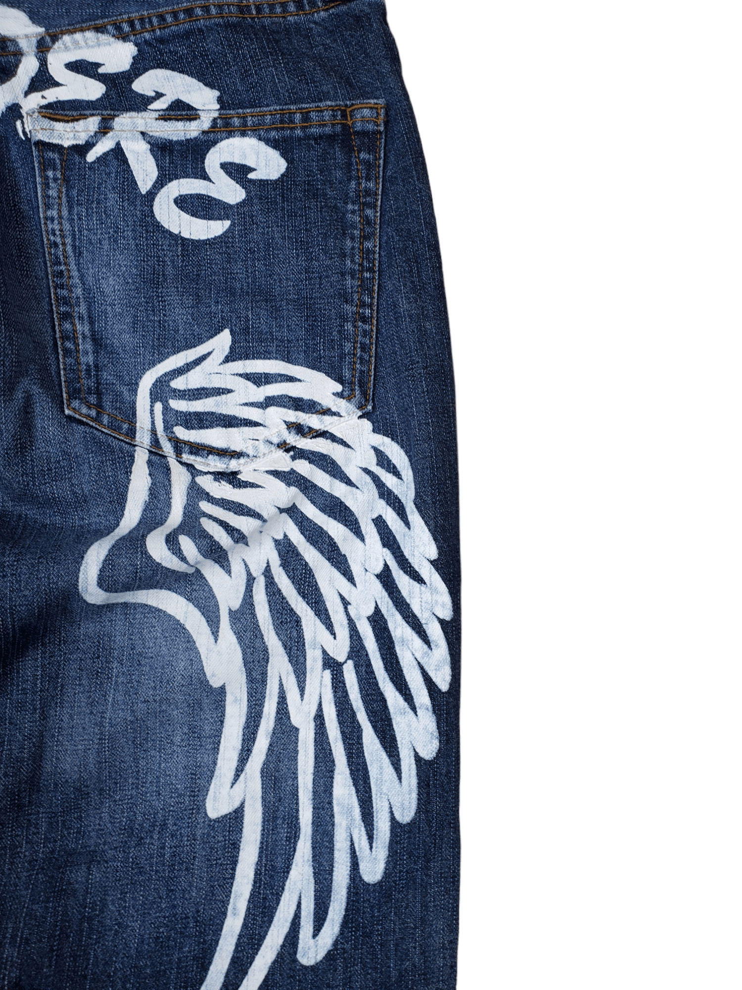Japanese Brand × Vintage 🔥Vintage Denim Sorridere Flared Wing 🔥 Size US 34 / EU 50 - 4 Thumbnail