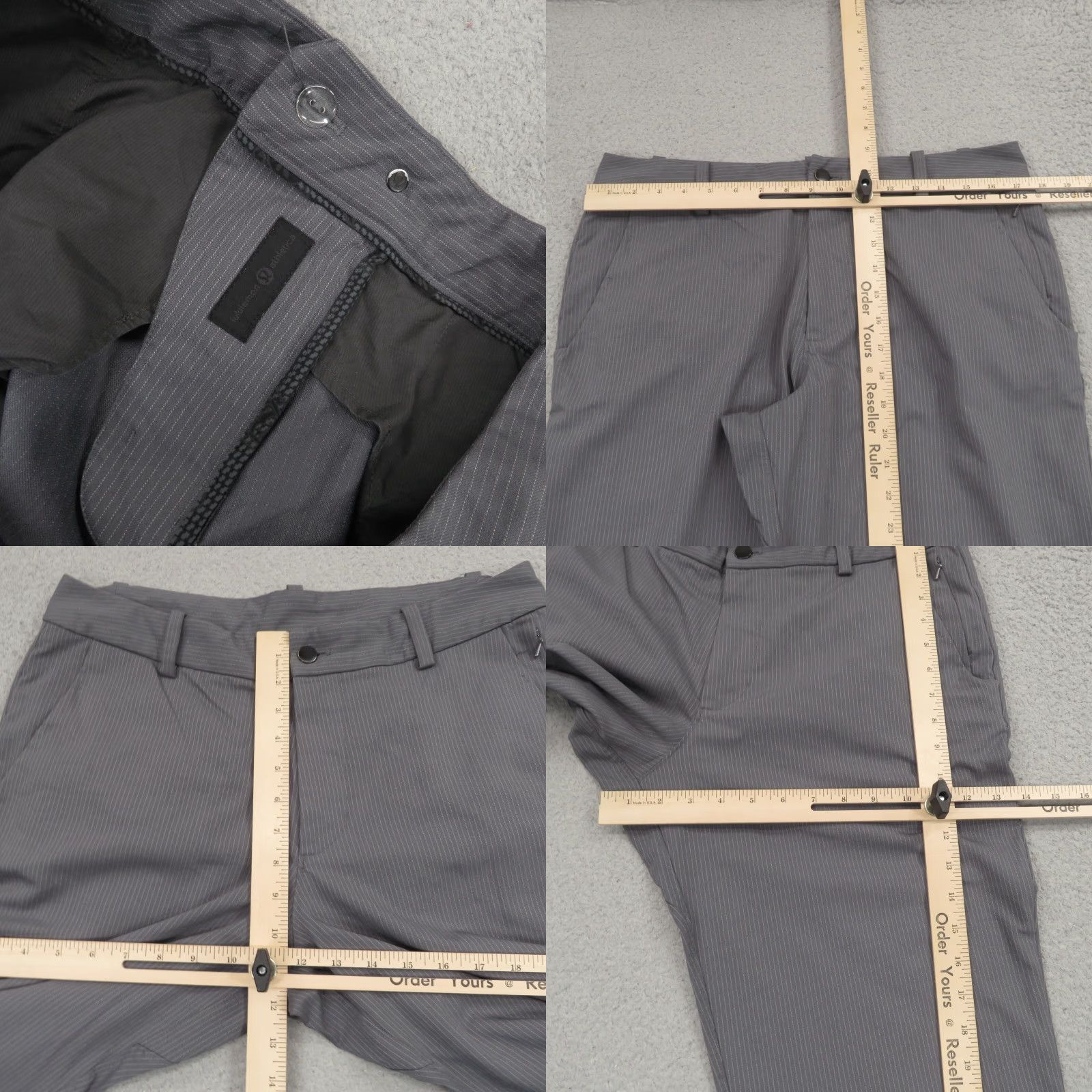 Lululemon Lululemon Pants Mens 34x32 Grey Pinstripe ABC Commission Active Chino 5 Pocket Shirt Size US 34 / EU 50 - 8 Thumbnail