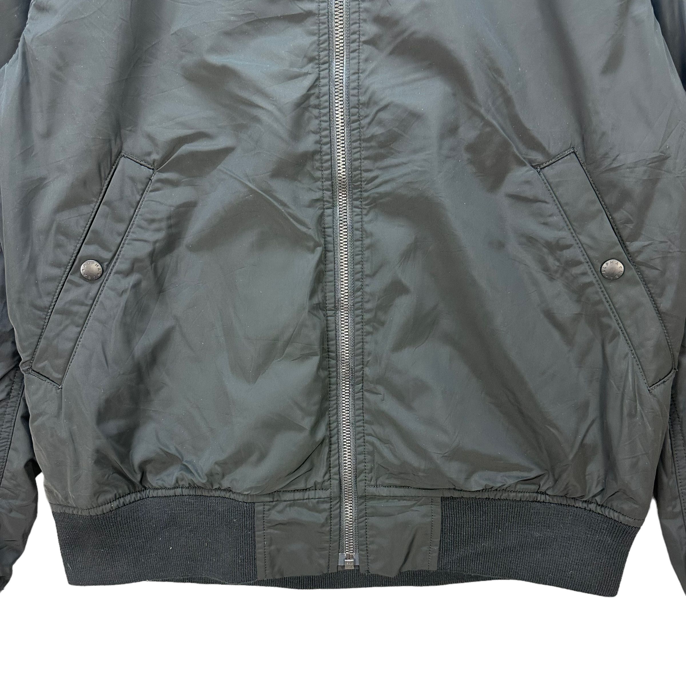 Alpha Industries Alpha Industries Black Bomber Jacket #7677-163 Size XL / US 12-14 / IT 48-50 - 3 Thumbnail