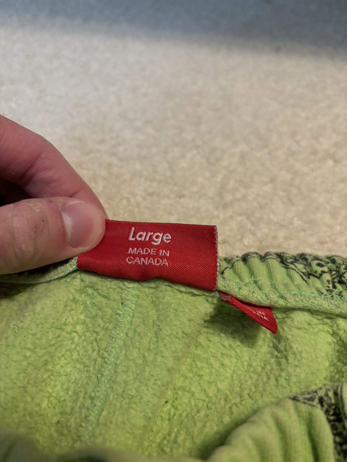 Supreme Supreme Handcuffs Sweatpants Bright Green Size US 36 / EU 52 - 4 Thumbnail