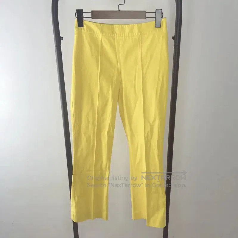 Max Mara MaxMara Yellow Cotton Casual Pants . Size 23" - 1 Thumbnail
