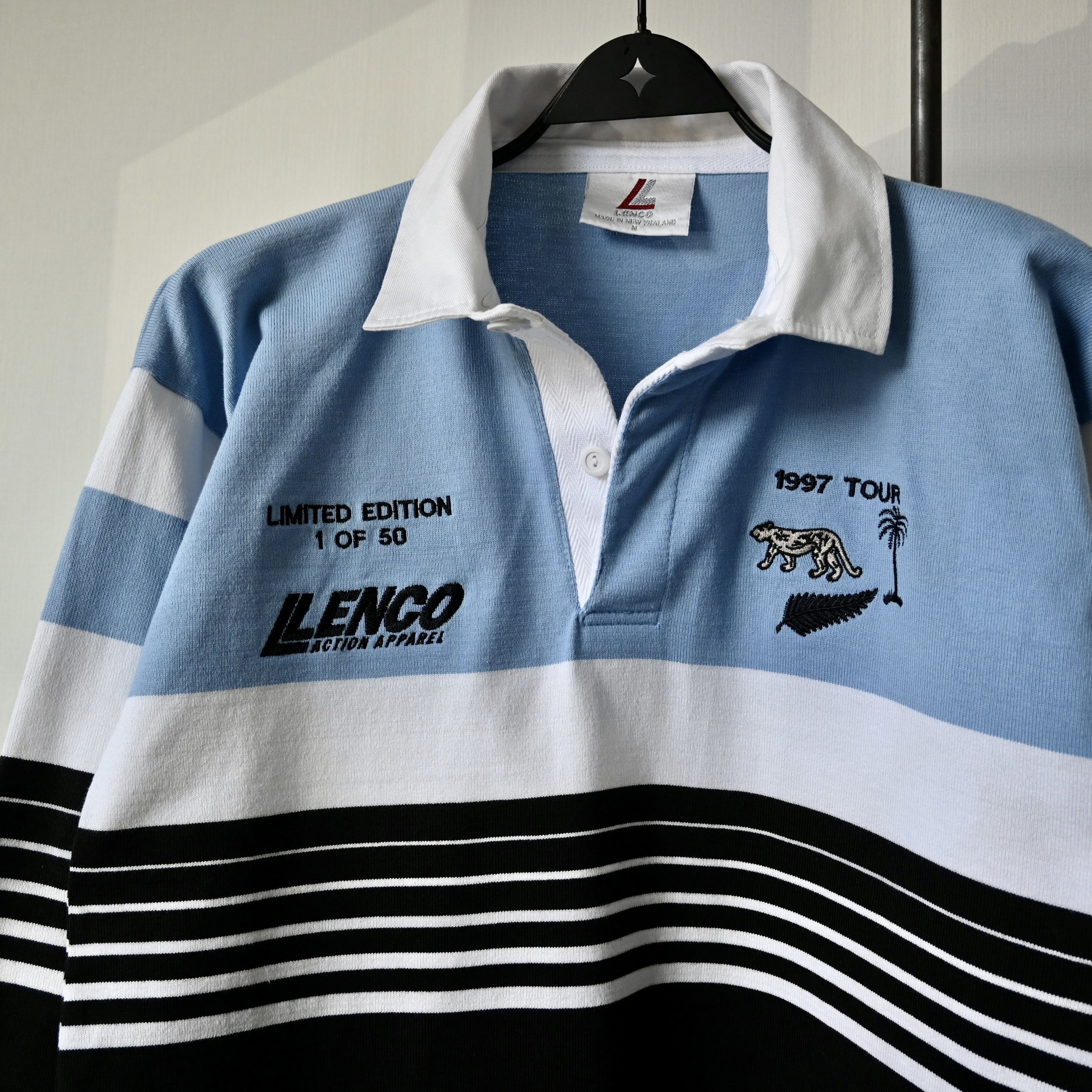 All Blacks Vintage LENCO 1997 vs ALL BLACKS match tour rugby shirt Size US M / EU 48-50 / 2 - 6 Thumbnail
